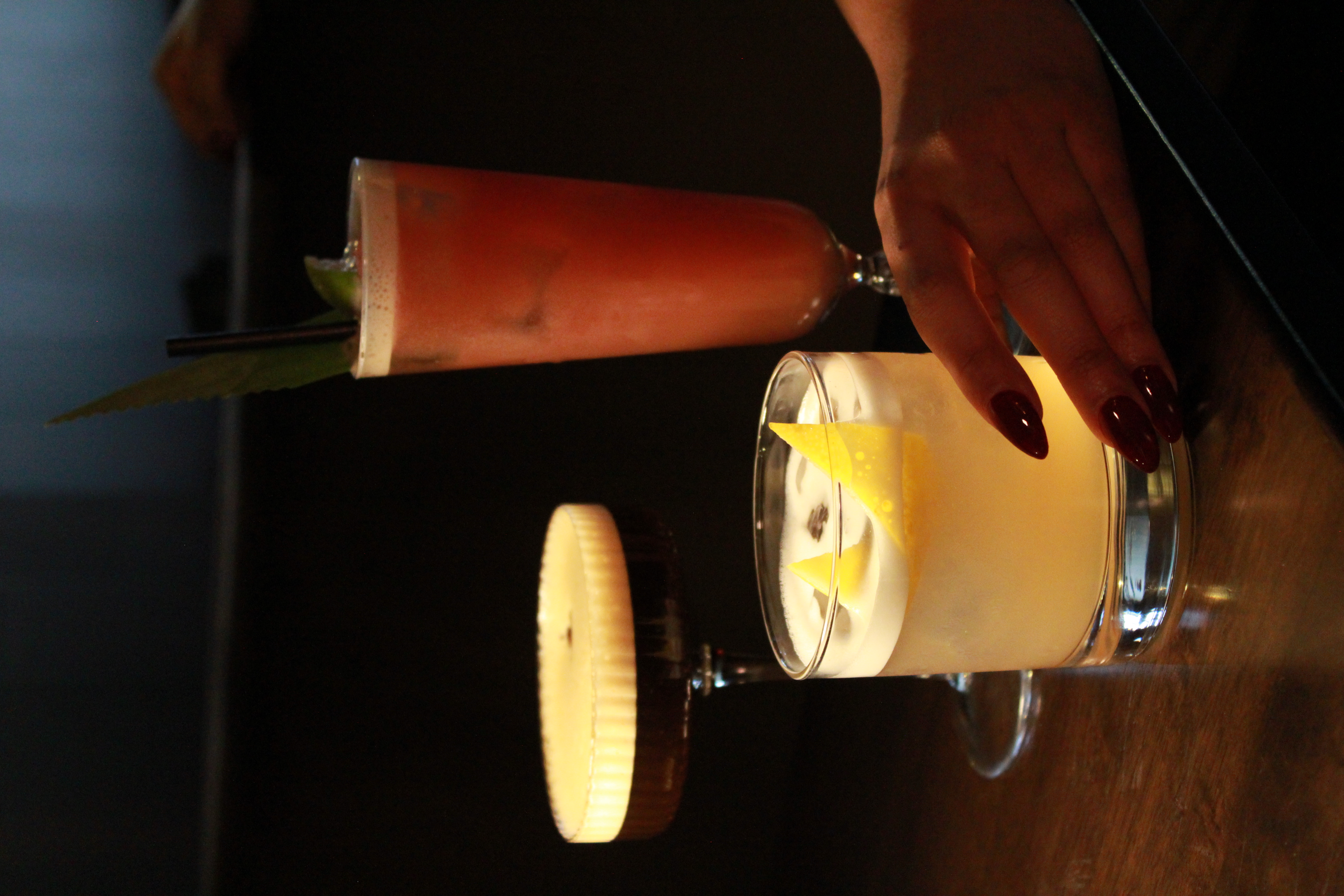 Stylish cocktail display at Boogalú for full venue hire events.