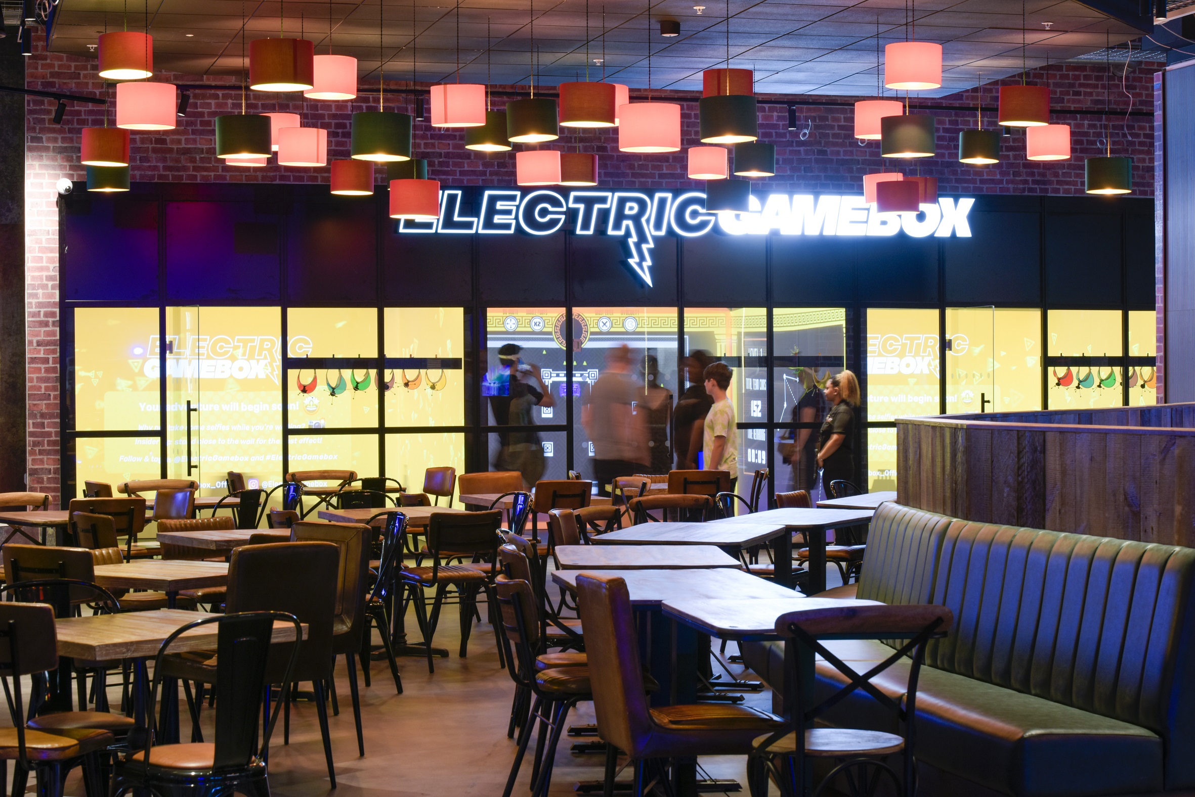 Vibrant Gravity Wandsworth venue with modern design for team-building events and gatherings.