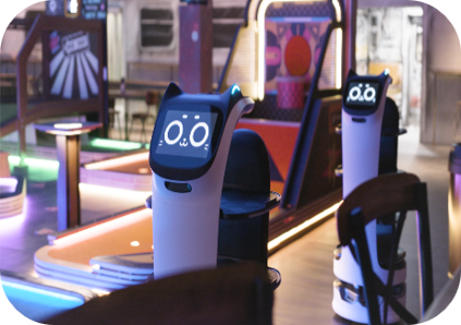 Interactive robots at Gravity MAX Wandsworth enhance guest engagement for modern events.