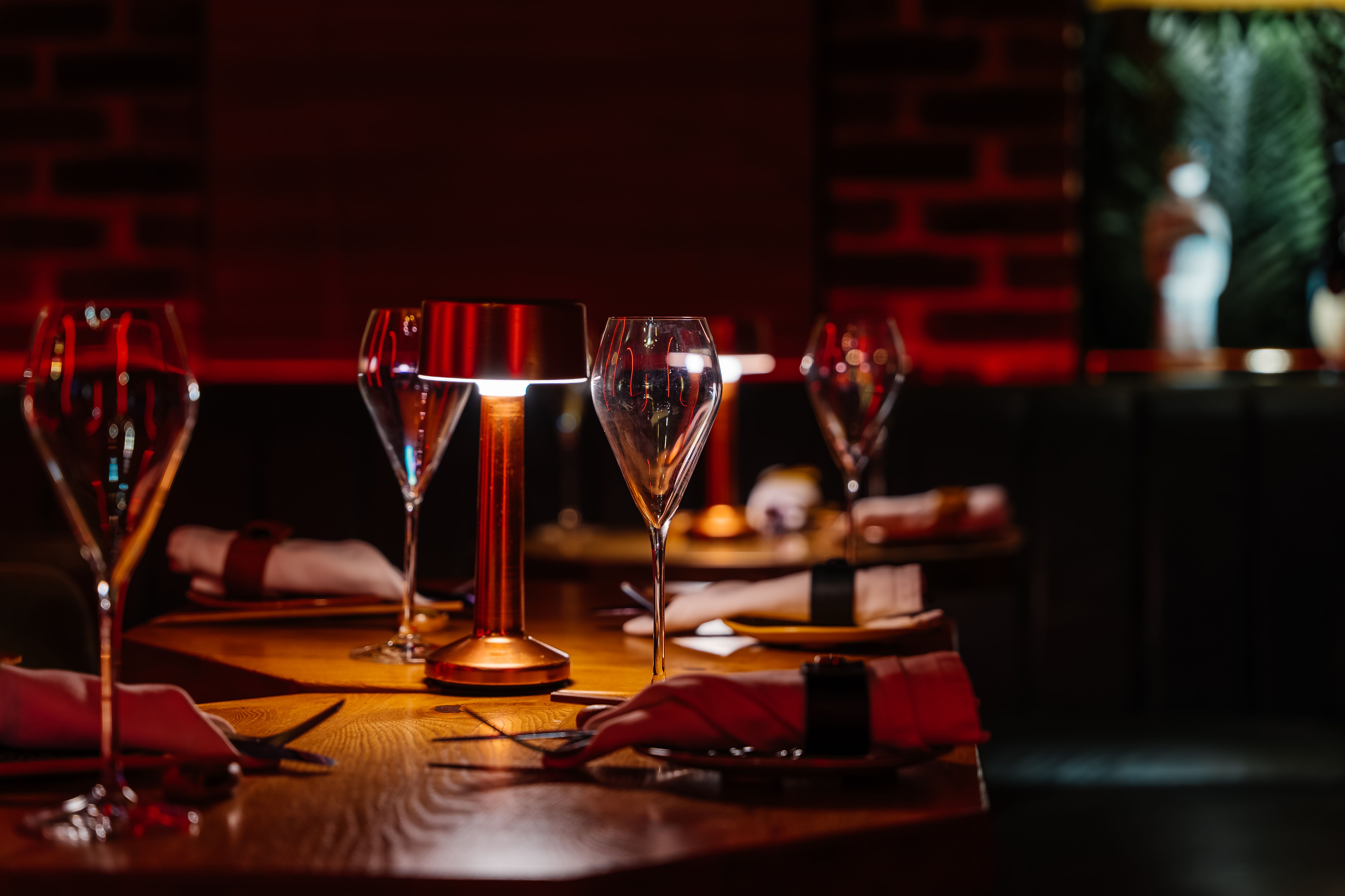 Elegant dining table setup for intimate gatherings and corporate dinners at Cache Cache.