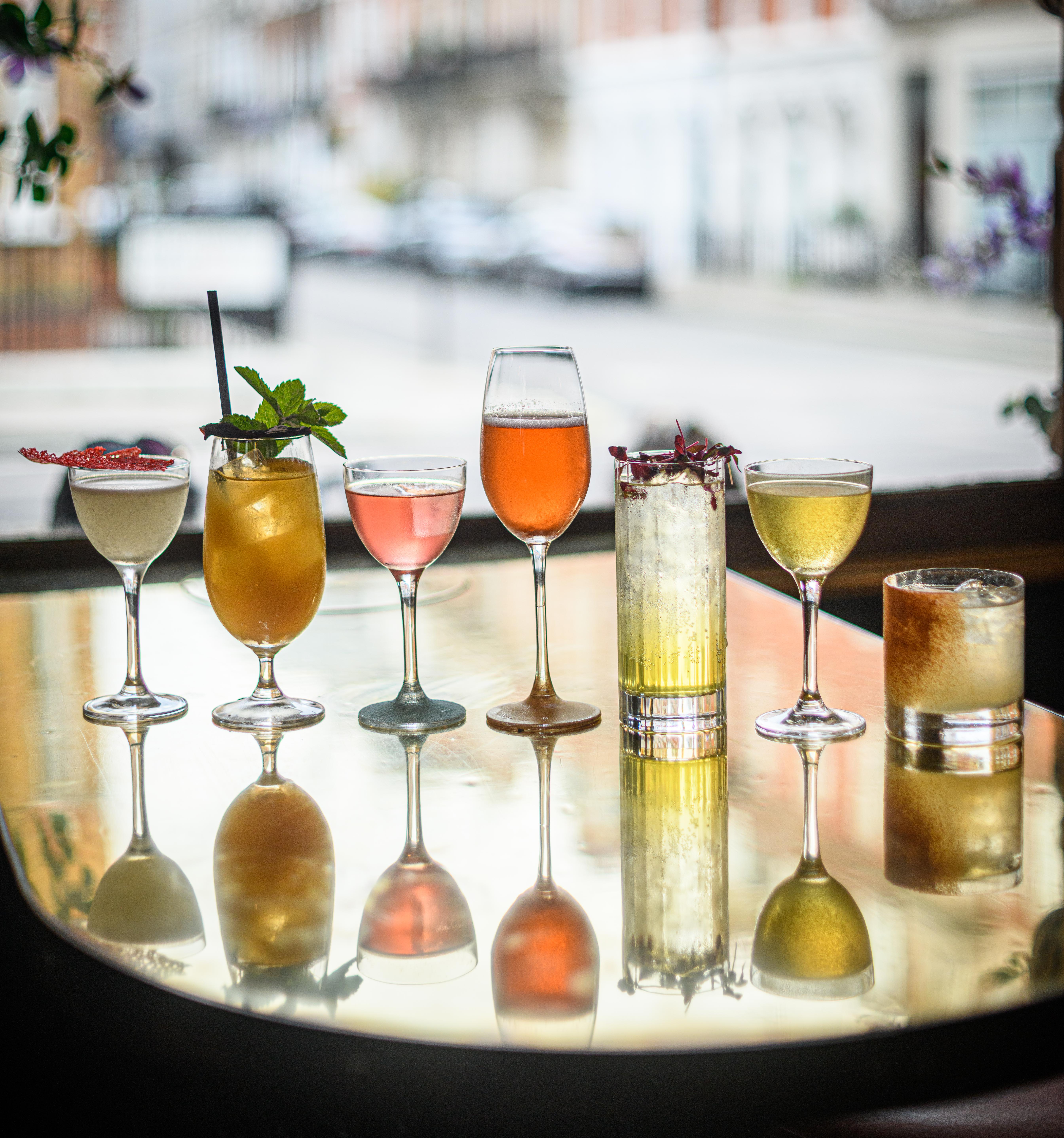 Vibrant cocktails in The Lounge, perfect for networking receptions and celebrations.