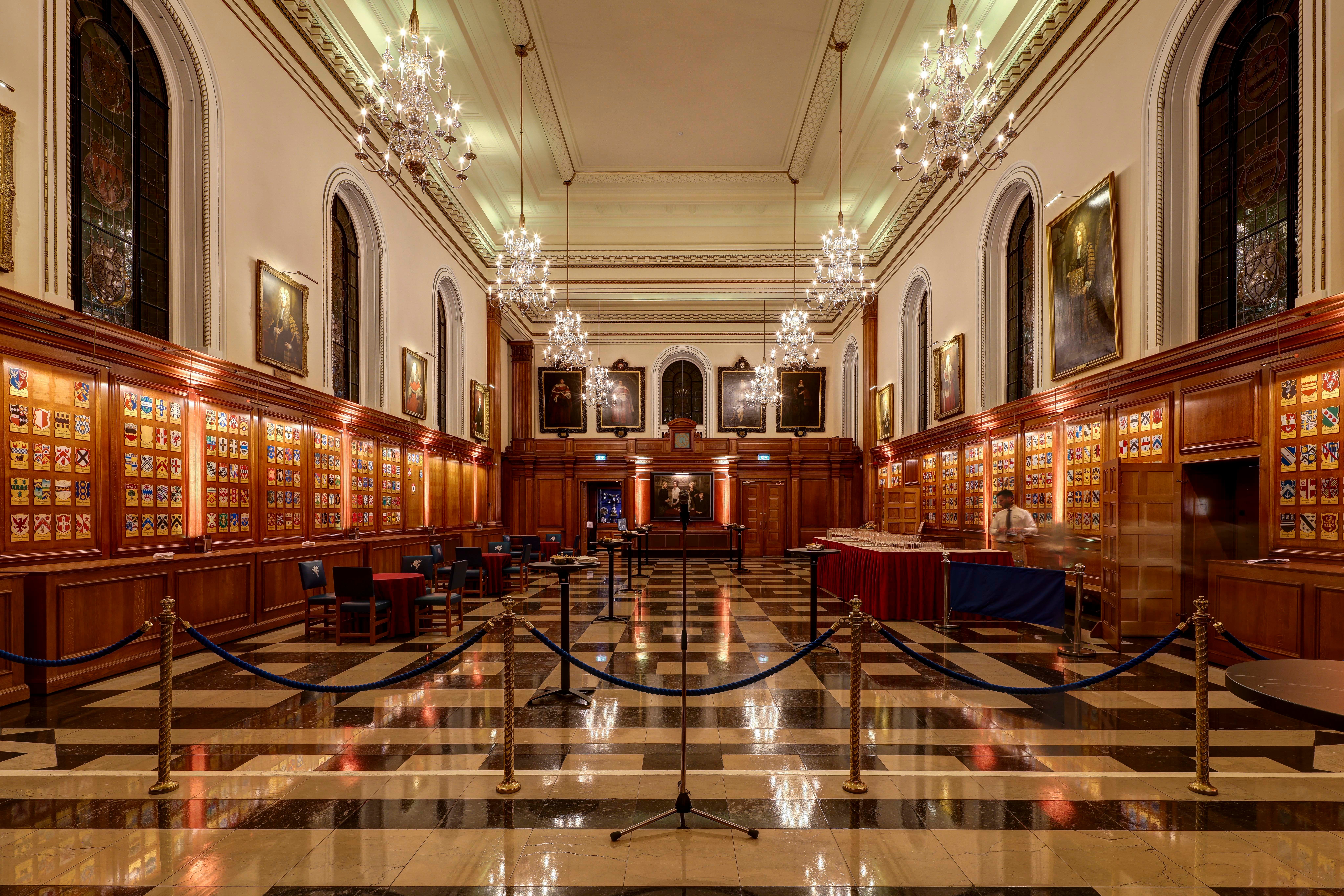 Inner Temple Hall wood-paneled historic venue for luxury corporate networking and gala events.