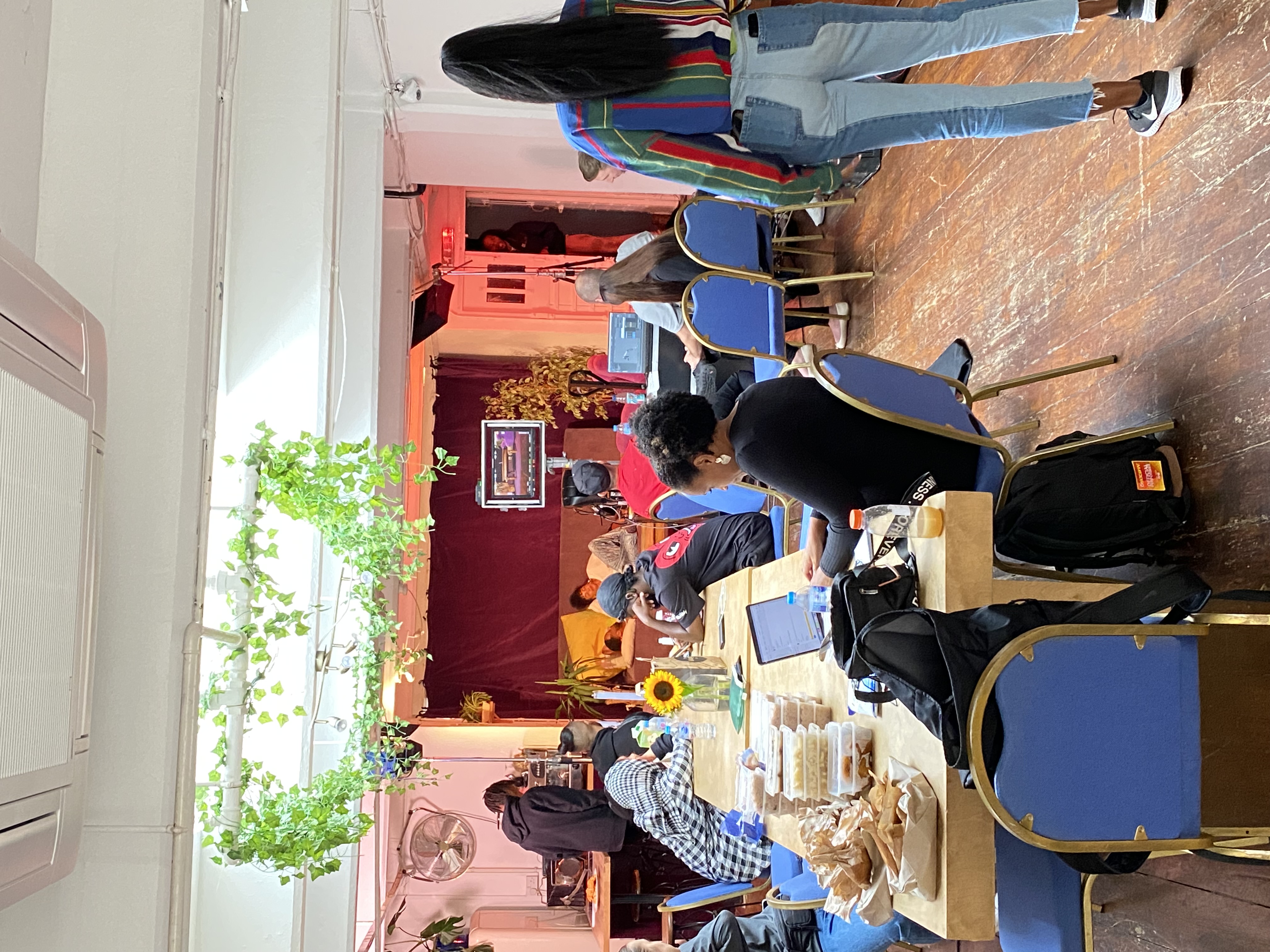 Vibrant 4th Floor Studios event space for collaborative meetings and workshops.