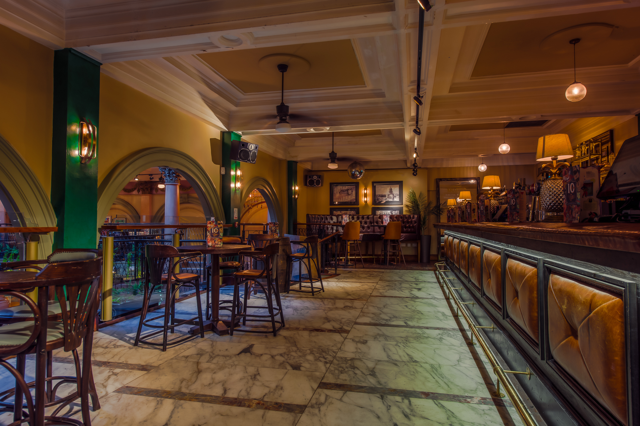 Stylish Mezzanine at Revolution De Cuba Belfast, perfect for networking events and meetings.