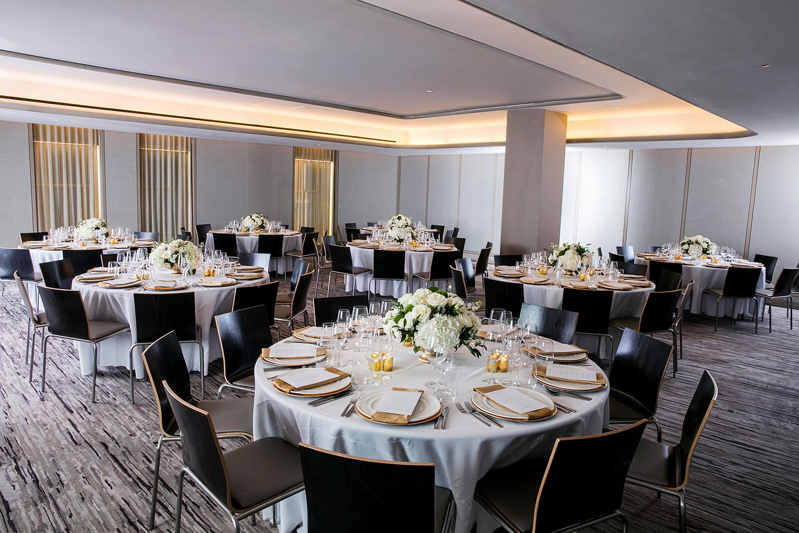 Elegant event space at Charlie Palmer, ideal for banquets and corporate gatherings.