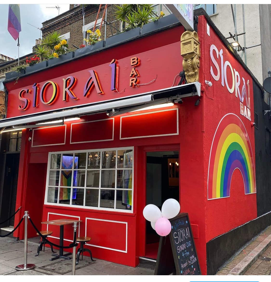 Vibrant Siorai Bar with colorful design, ideal for networking and themed parties.