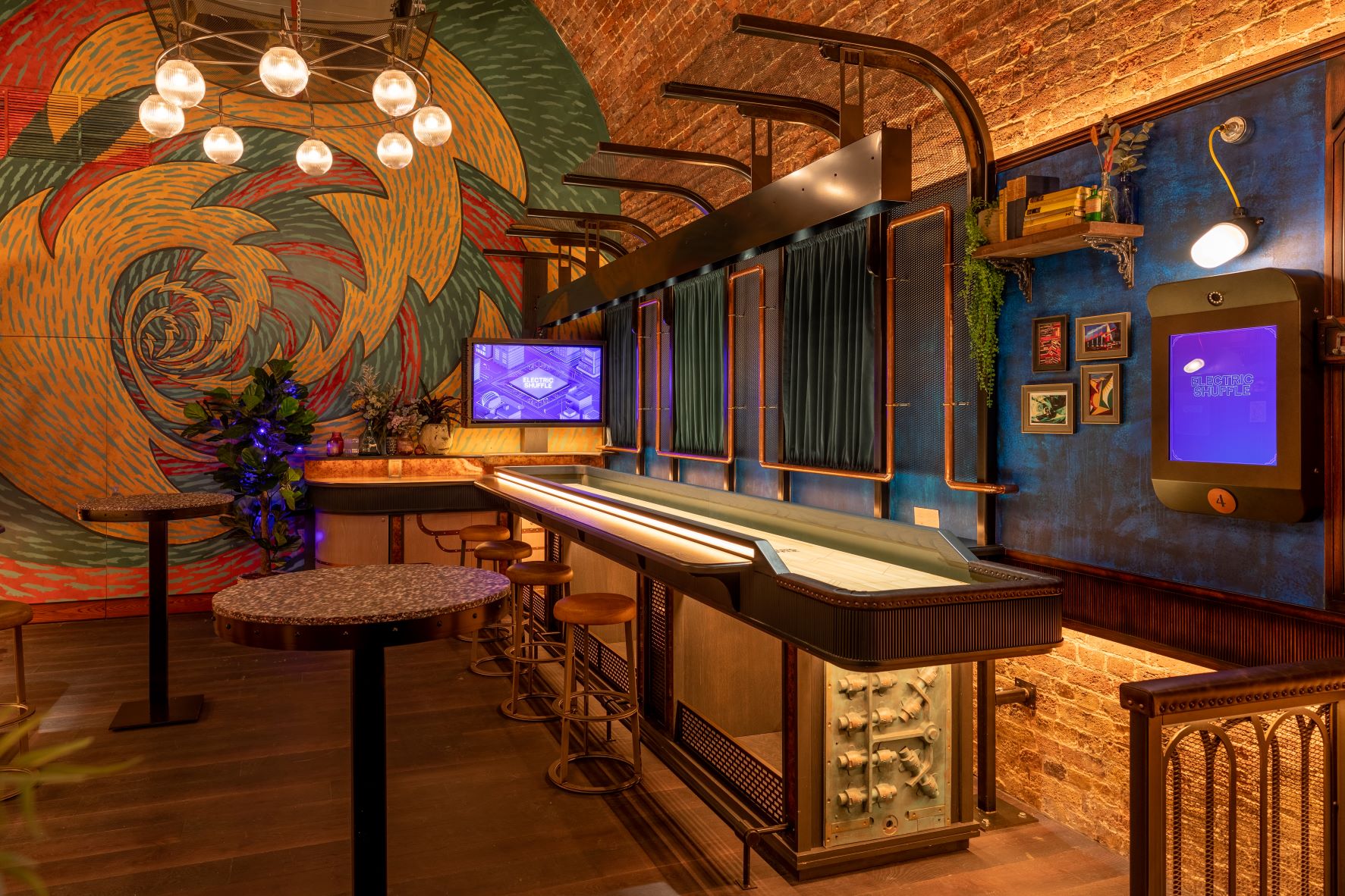 Vibrant event space at The Widdowson, London Bridge, perfect for gatherings and networking.