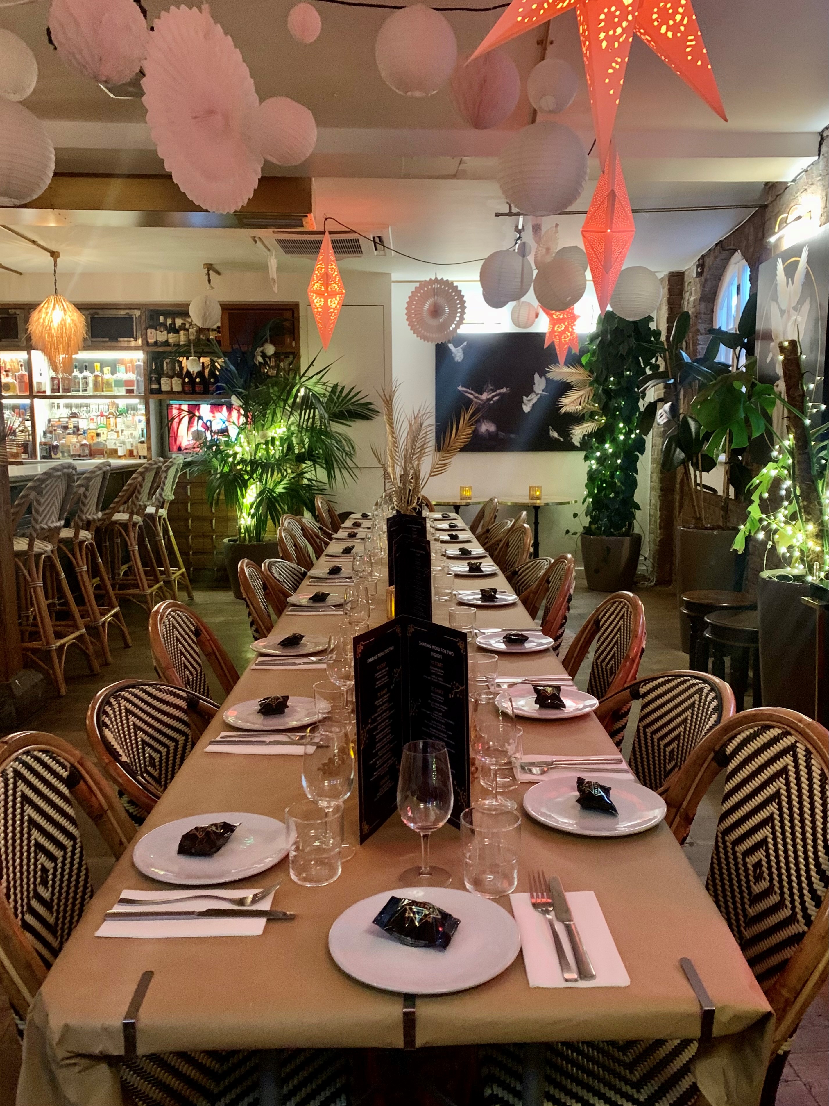 Elegant dining space at The Last Talisman for intimate corporate dinners and celebrations.