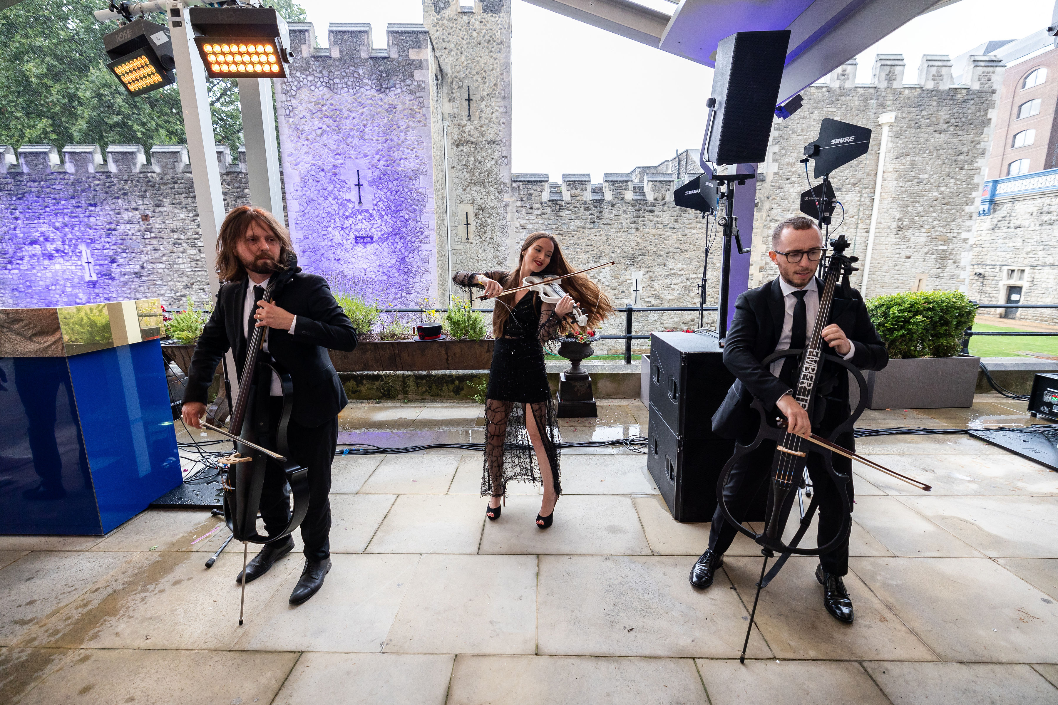 Live performance at HM Tower of London with polished musicians for outdoor events.