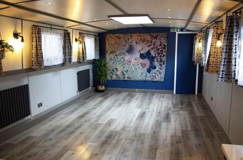 Modern event space in Xenia with natural light, perfect for workshops and gatherings.