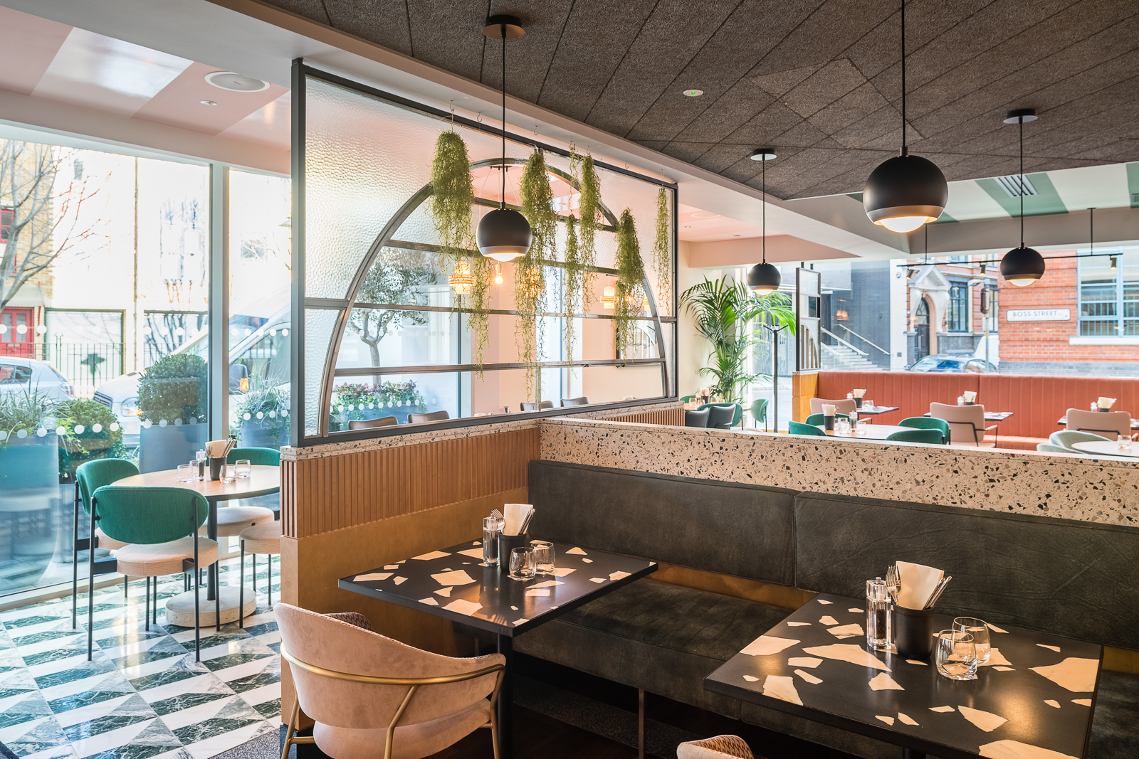 Shakedown Restaurant at The Dixon, modern dining space for networking lunches and events.