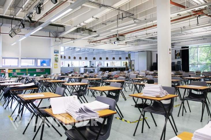 Main Hall at St Aloysius' College, spacious classroom setup for workshops and training.