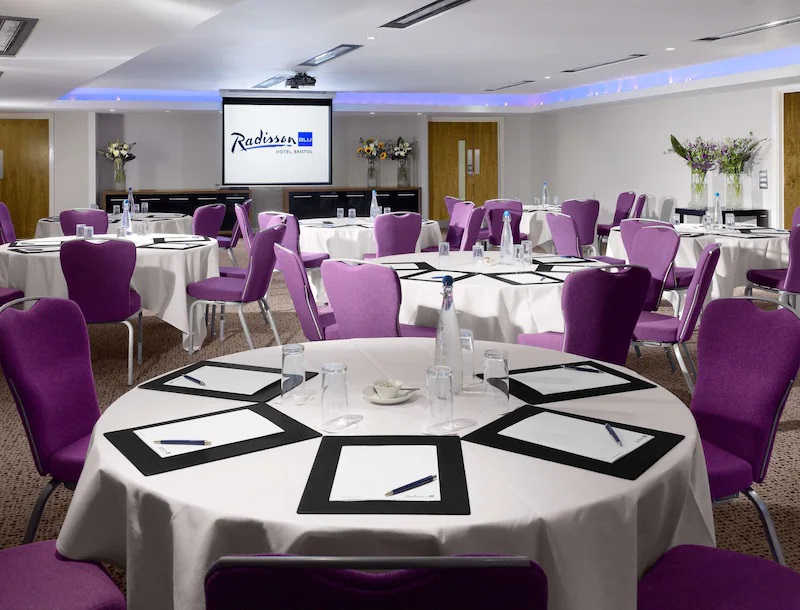 Pegasus and Phoenix Suite, Radisson Blu Bristol, ideal space for corporate events with modern decor.