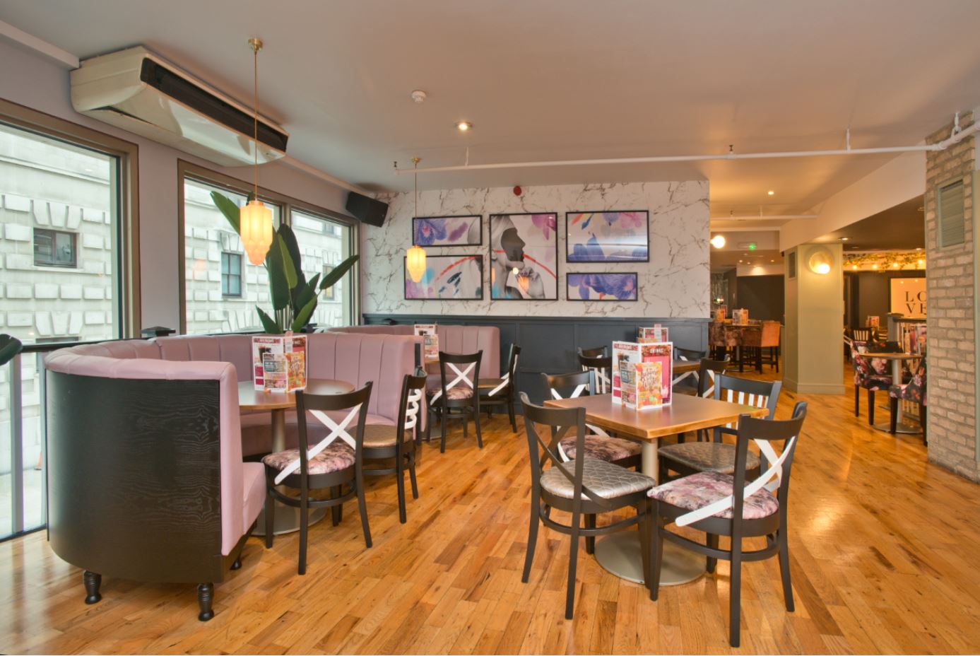 Stylish Mezzanine at Slug & Lettuce, ideal for meetings and events in St. Pauls.