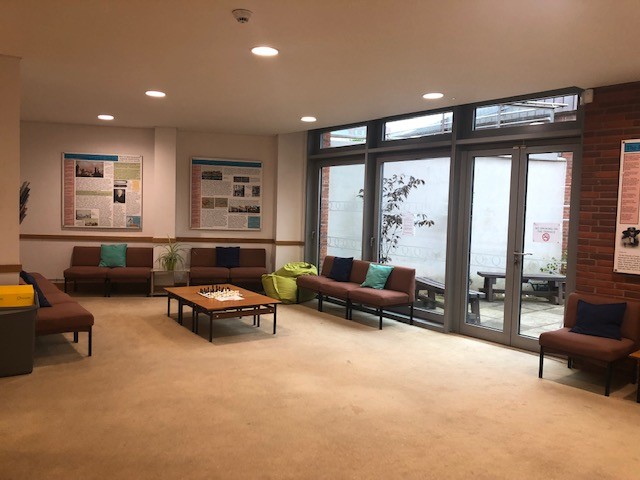 Margaret Fell Room in Liverpool Quaker Meeting House, ideal for networking events.