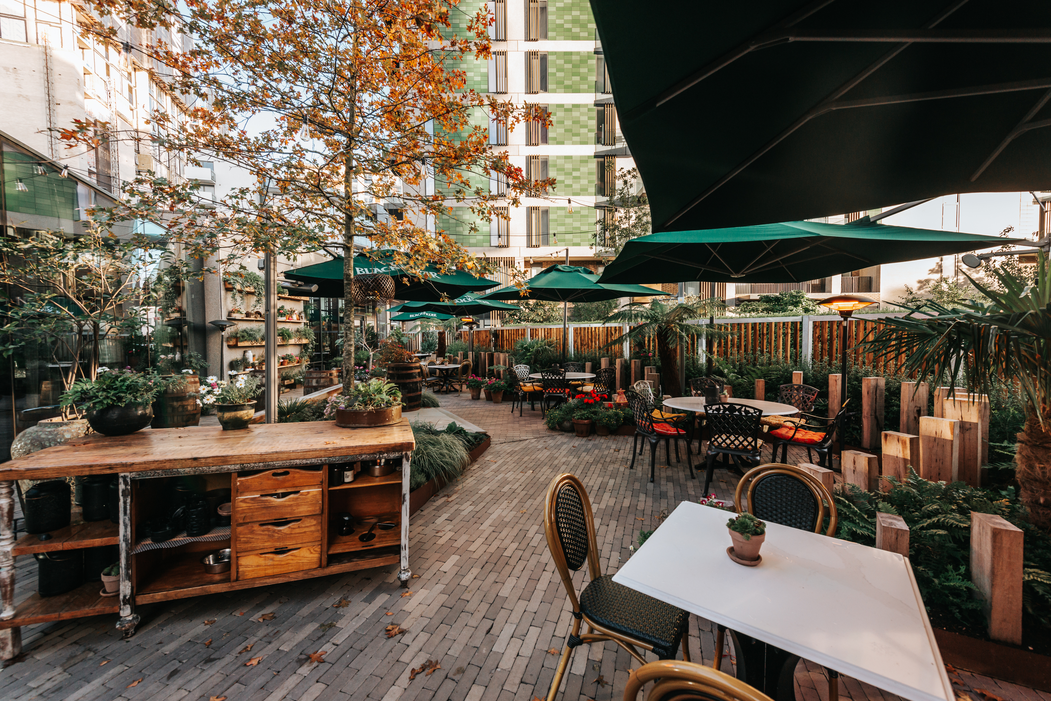 Black Friar garden event, networking, al fresco dining