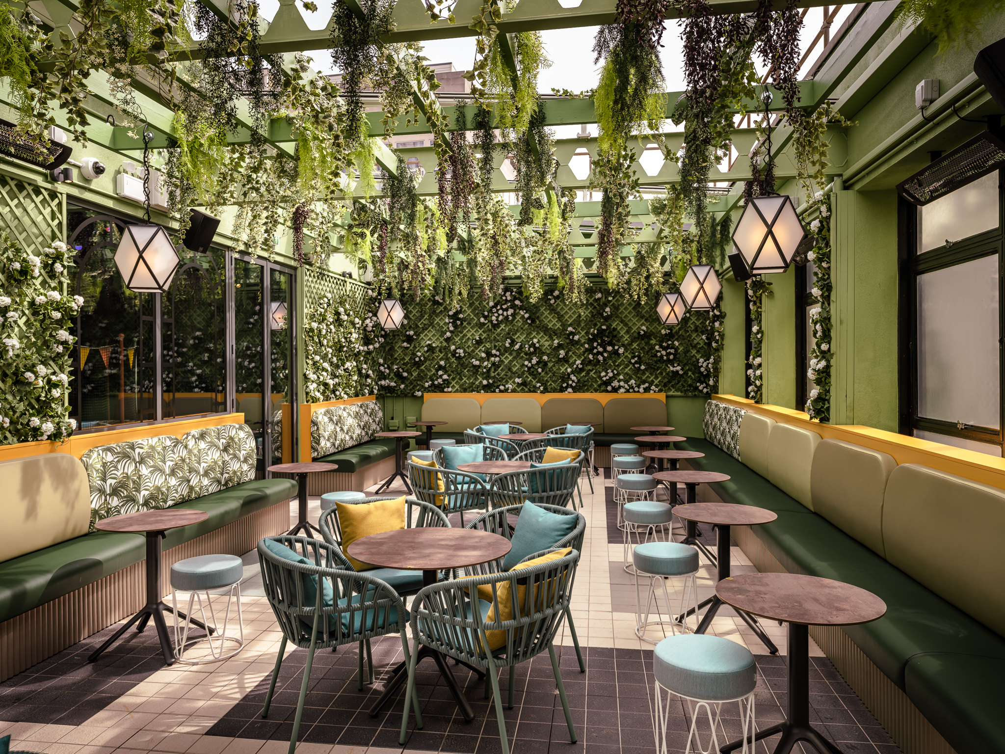 Vibrant greenery at The Terrace, ideal for networking events and casual gatherings.