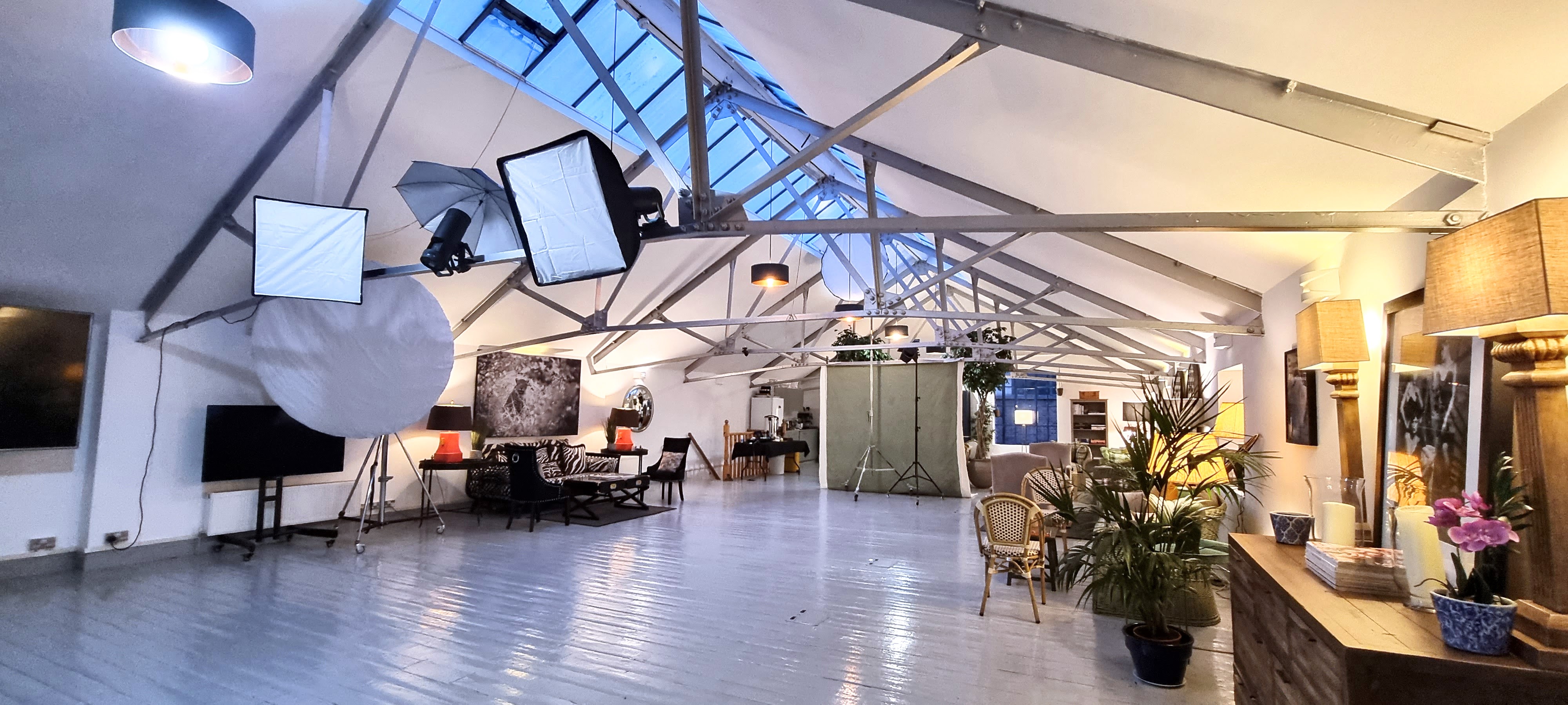 L'Atelier event space in Lumiere London, bright and versatile for creative workshops.