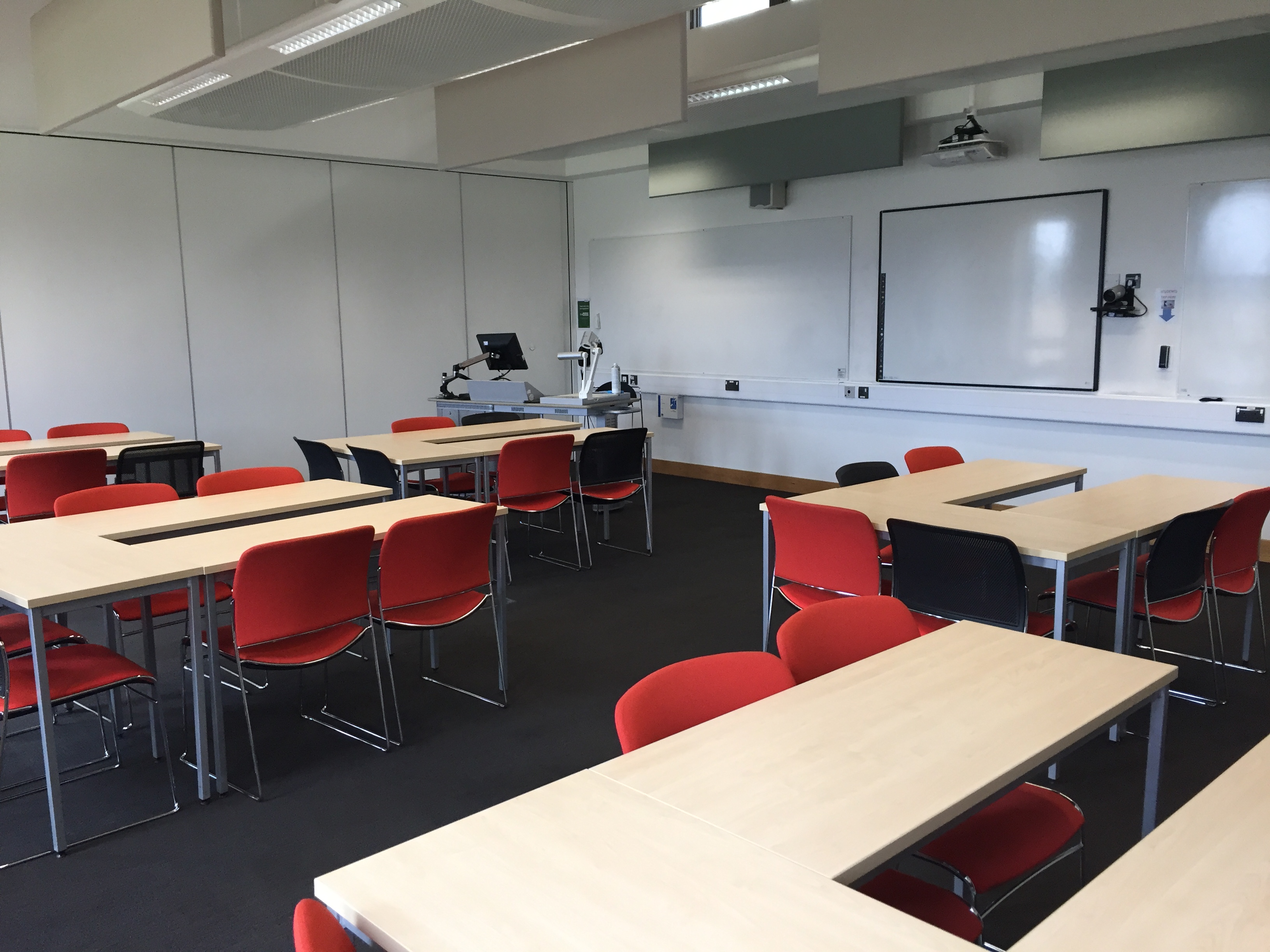 Medium Classroom at ARU Venue Hire, Cambridge - modern space for workshops and meetings.