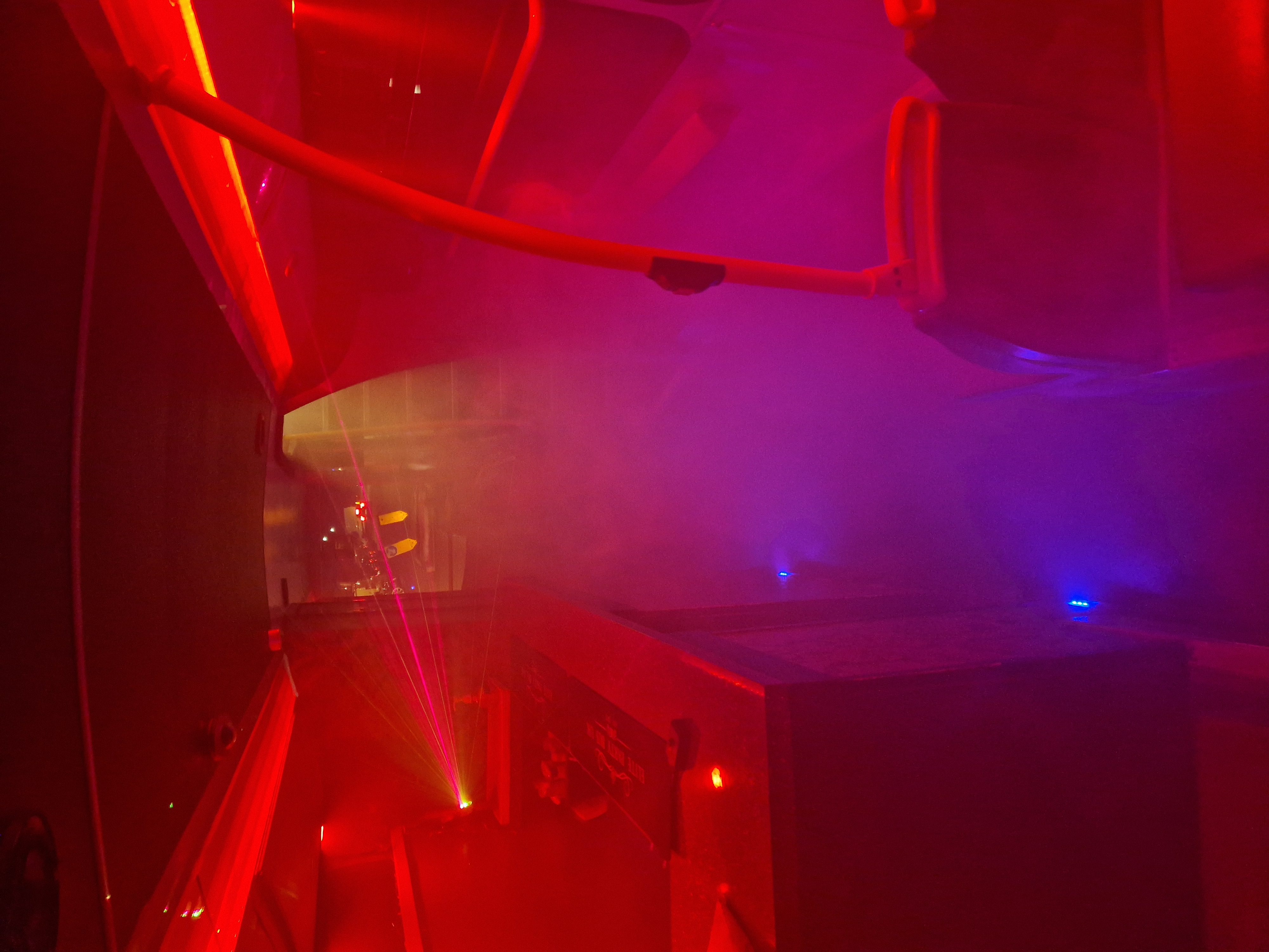 Party bus London with vibrant lighting, ideal for lively parties and themed events.