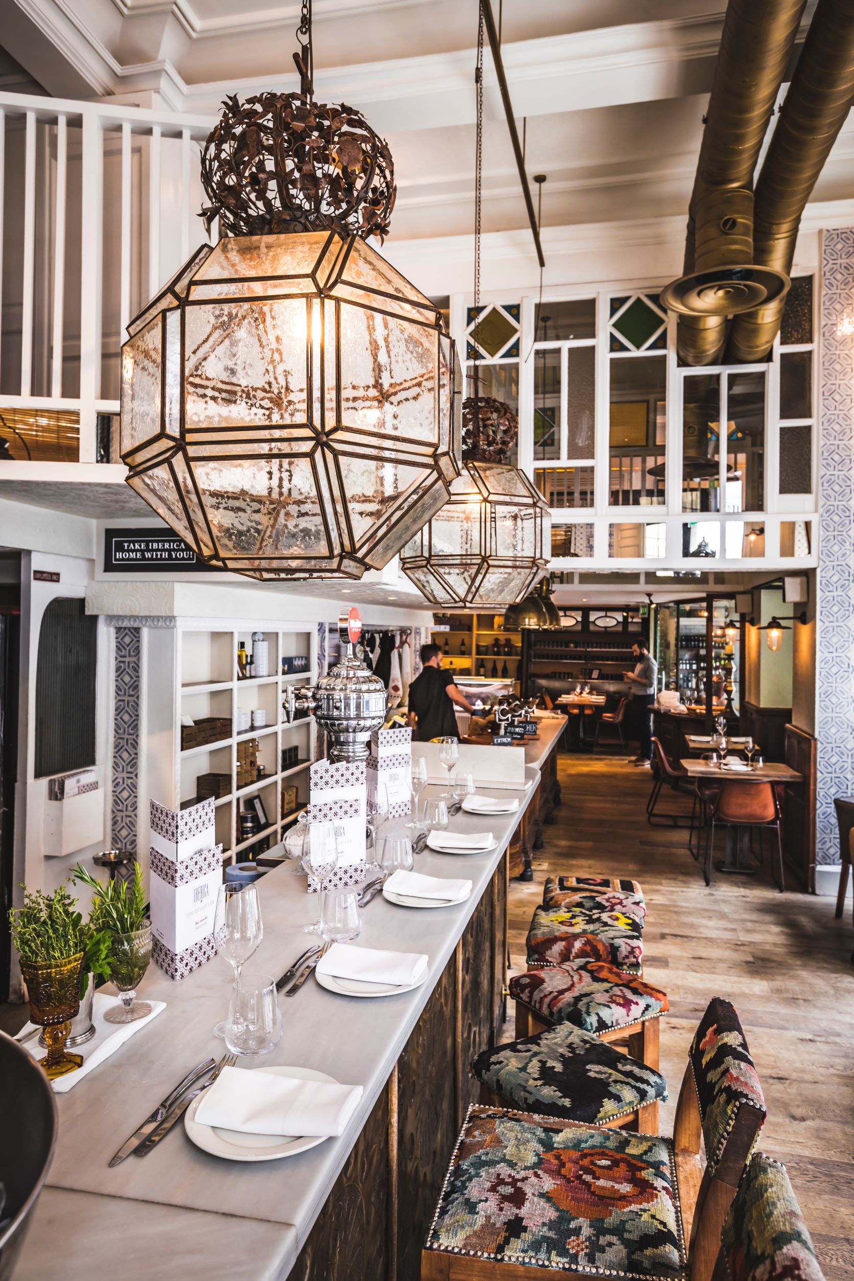 Private Deli area in Ibérica Marylebone, stylish restaurant for networking events and gatherings.