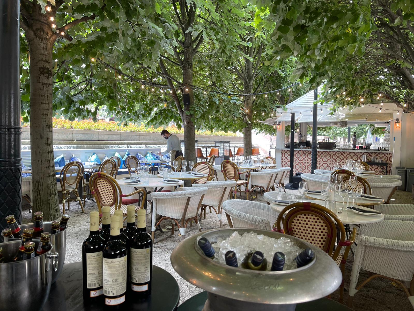 Outdoor dining space at La Terrazza, ideal for upscale events and celebrations.