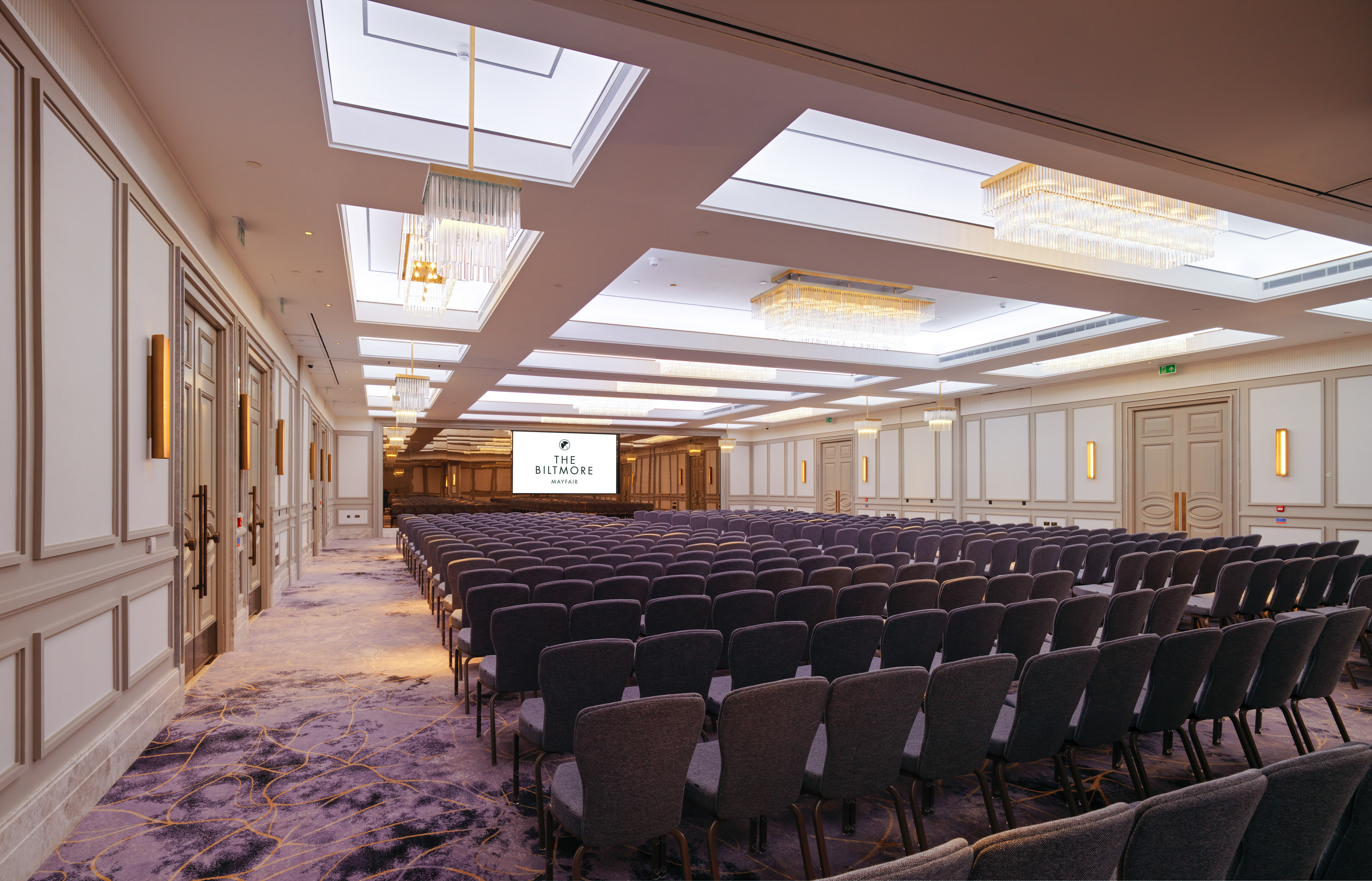 Elegant conference room at The Biltmore Mayfair, ideal for corporate events and seminars.