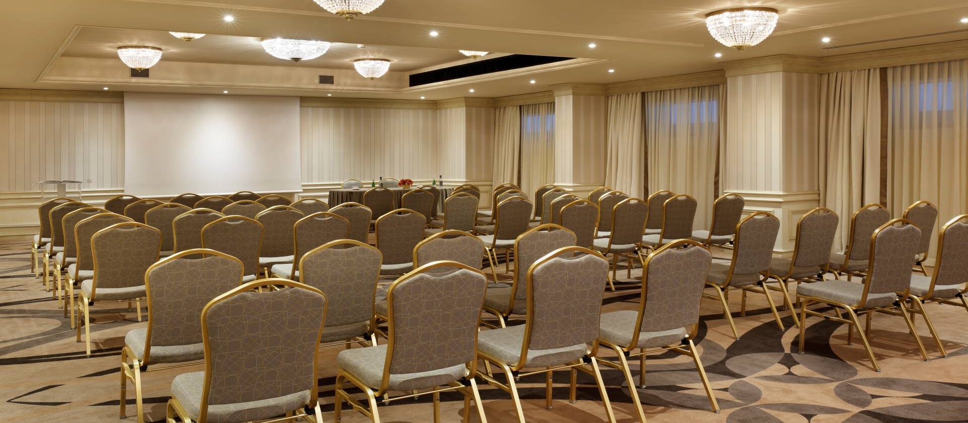 Meeting room setup for corporate events at Hotel Principe di Savoia, Milan.