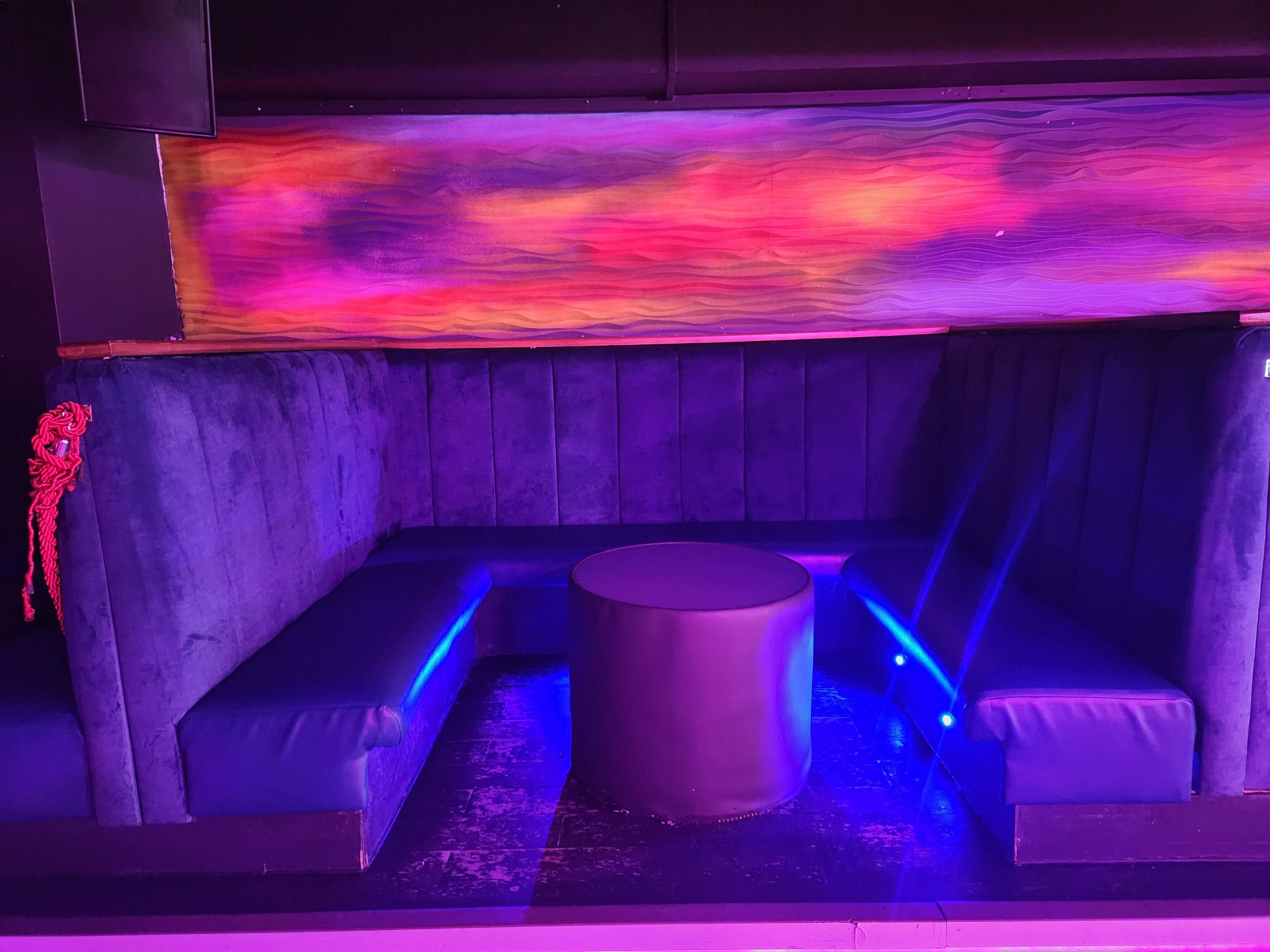 Stylish lounge at Rum Rum Bar & NightClub, perfect for networking and social events.