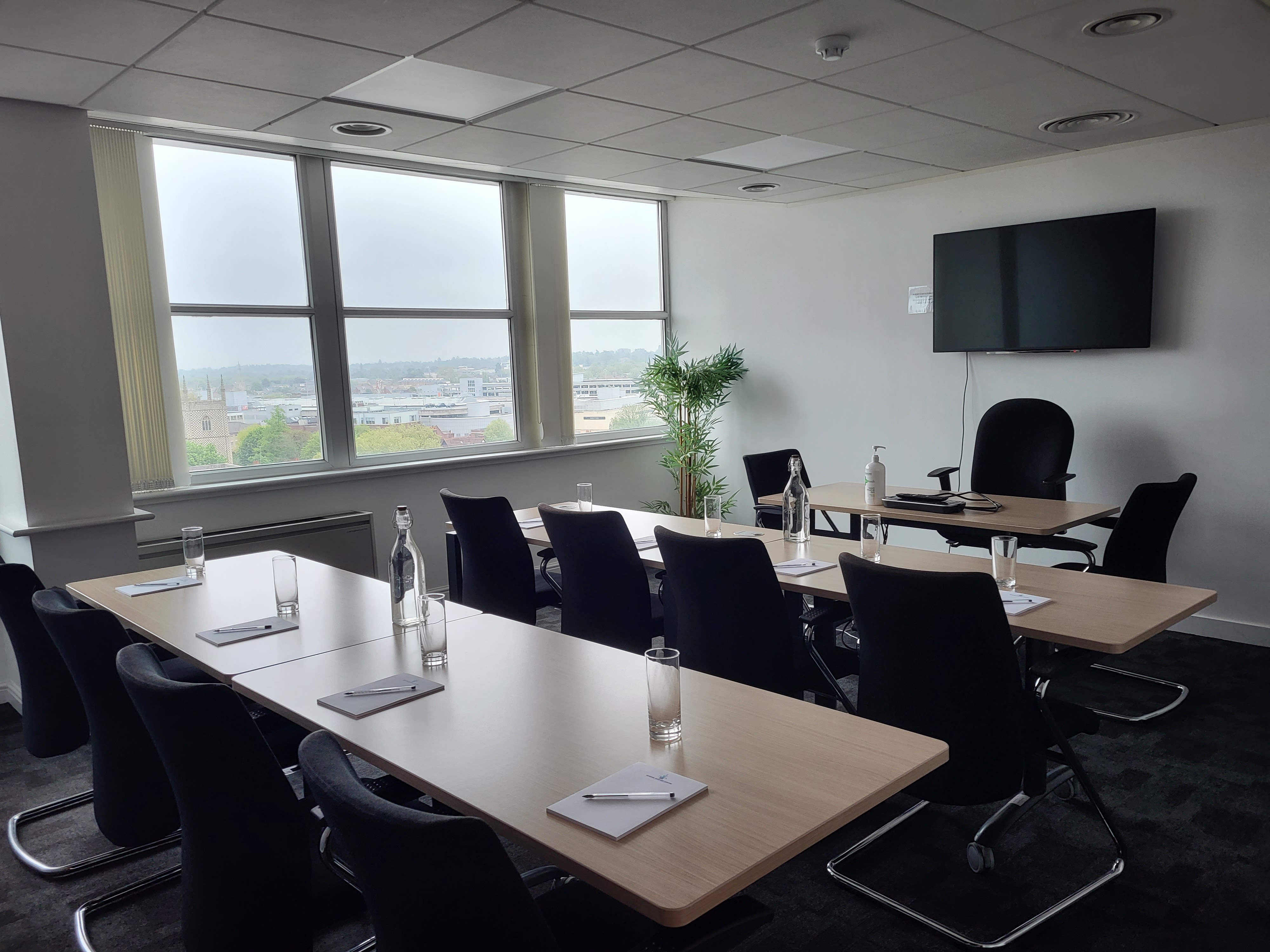 Meeting Room 2 in Reading Business Centre, featuring a central table for professional meetings.