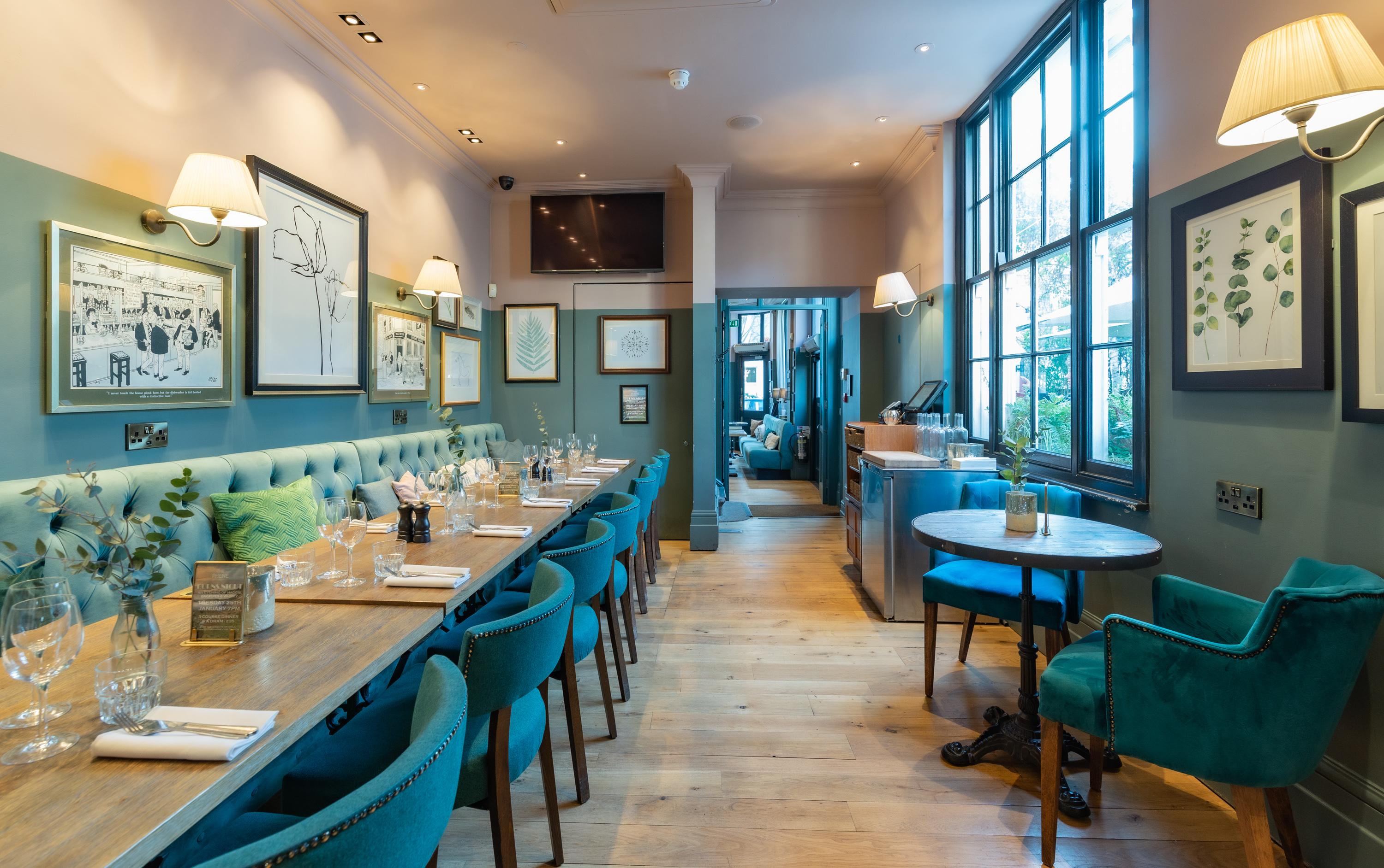 Elegant event space at The Phene, ideal for gatherings and corporate meetings.