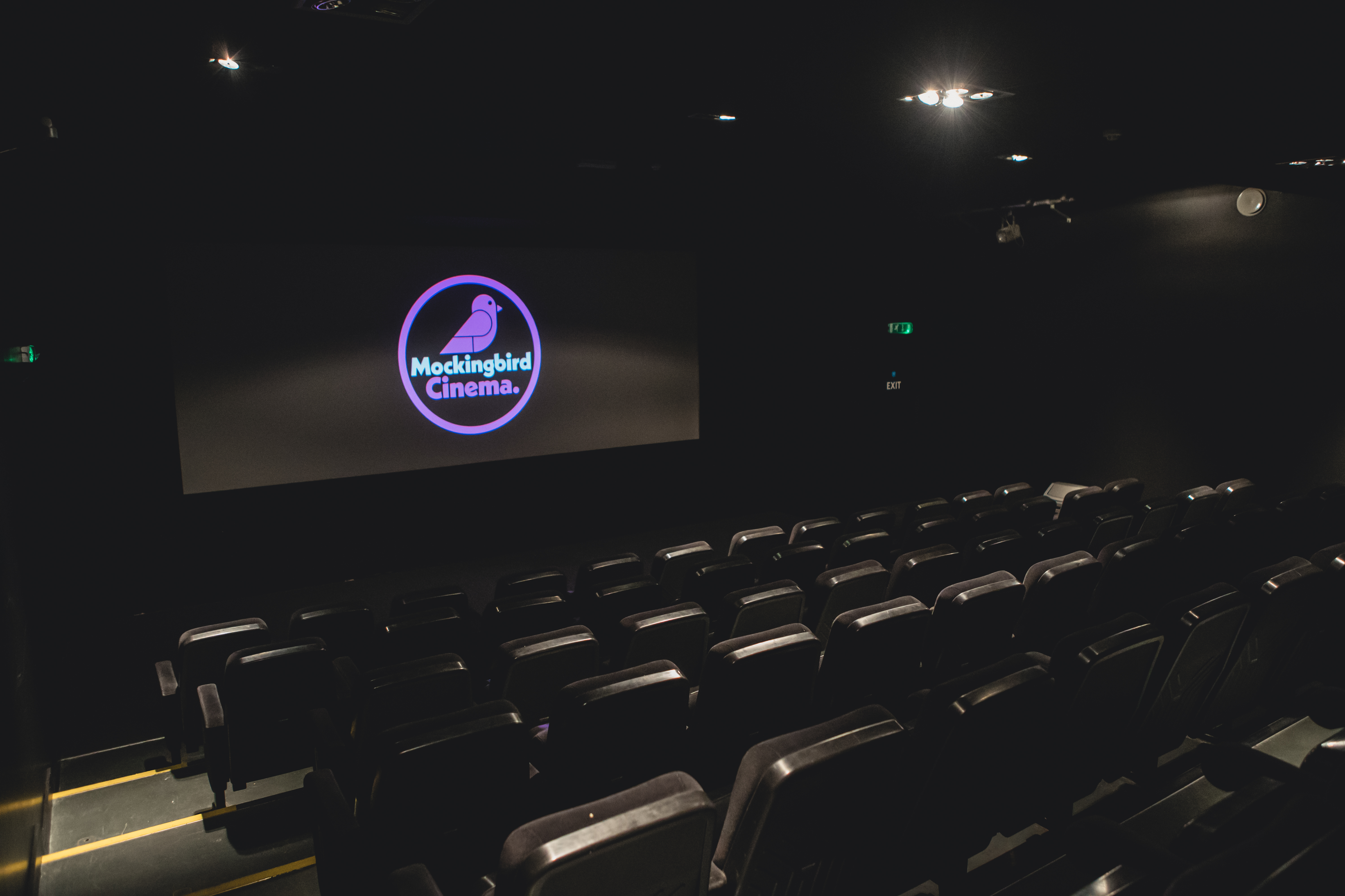 Modern cinema space with comfortable seating for private screenings and corporate events.