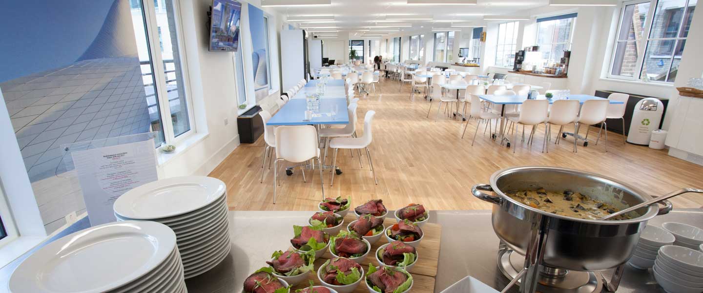 Modern event space at Wallacespace Spitalfields, ideal for meetings and gatherings.