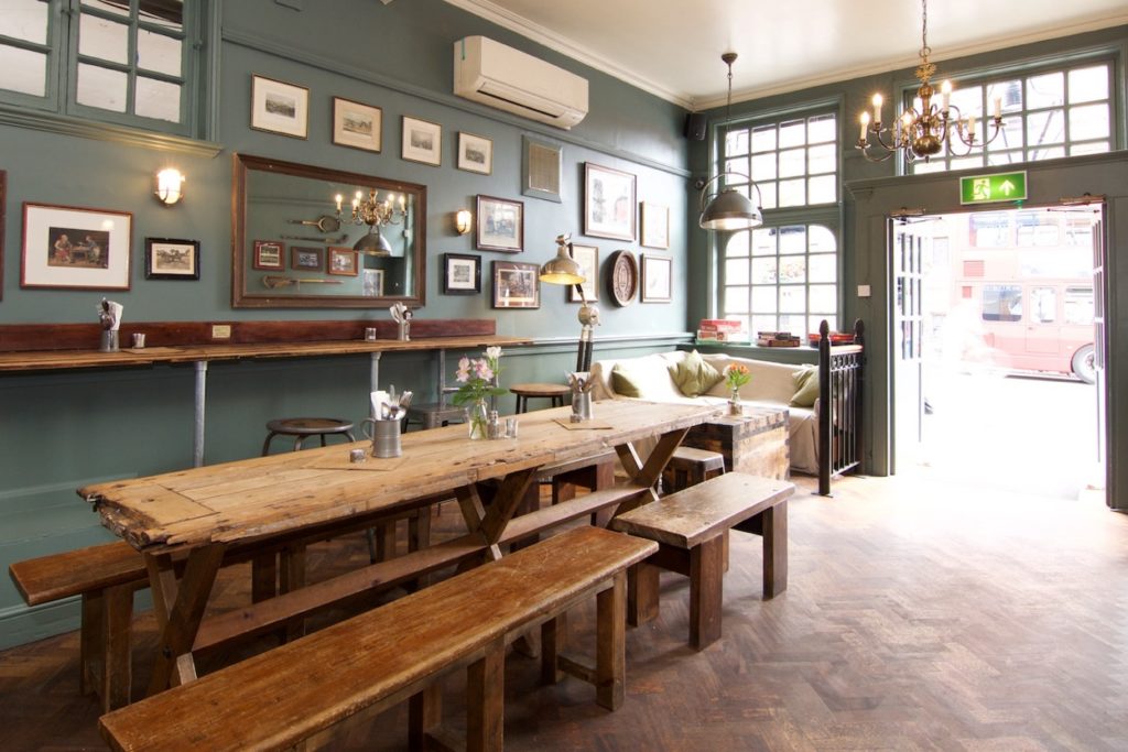 The Blue Room at St Aldates Tavern, rustic venue for casual meetings and gatherings.