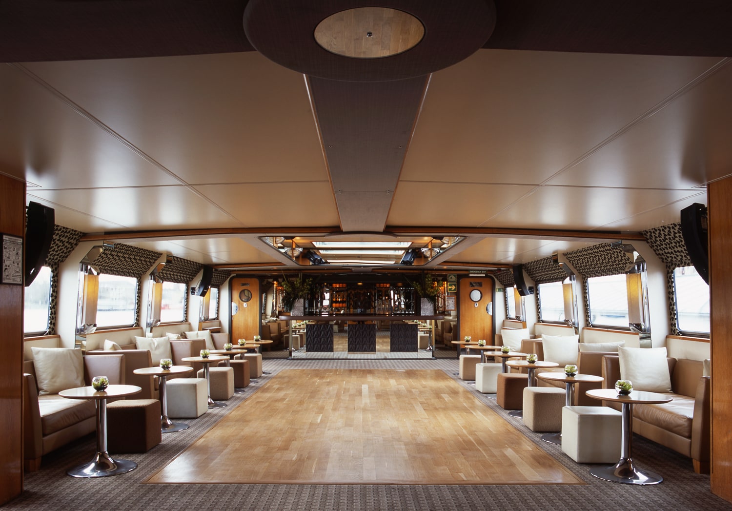 Silver Barracuda event space with elegant seating, ideal for networking and gatherings.