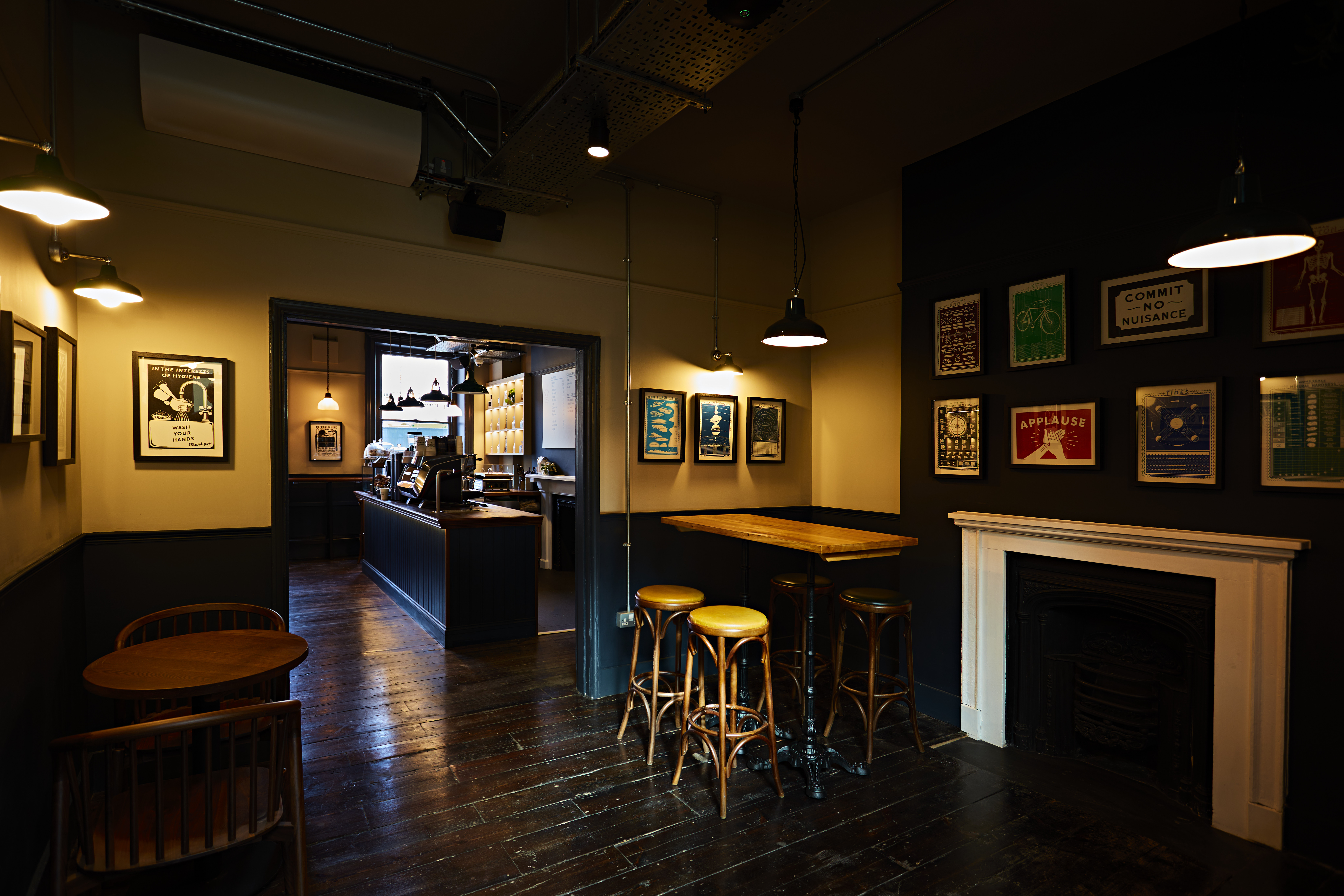 Stylish venue at The Gentlemen Baristas, ideal for networking and meetings.