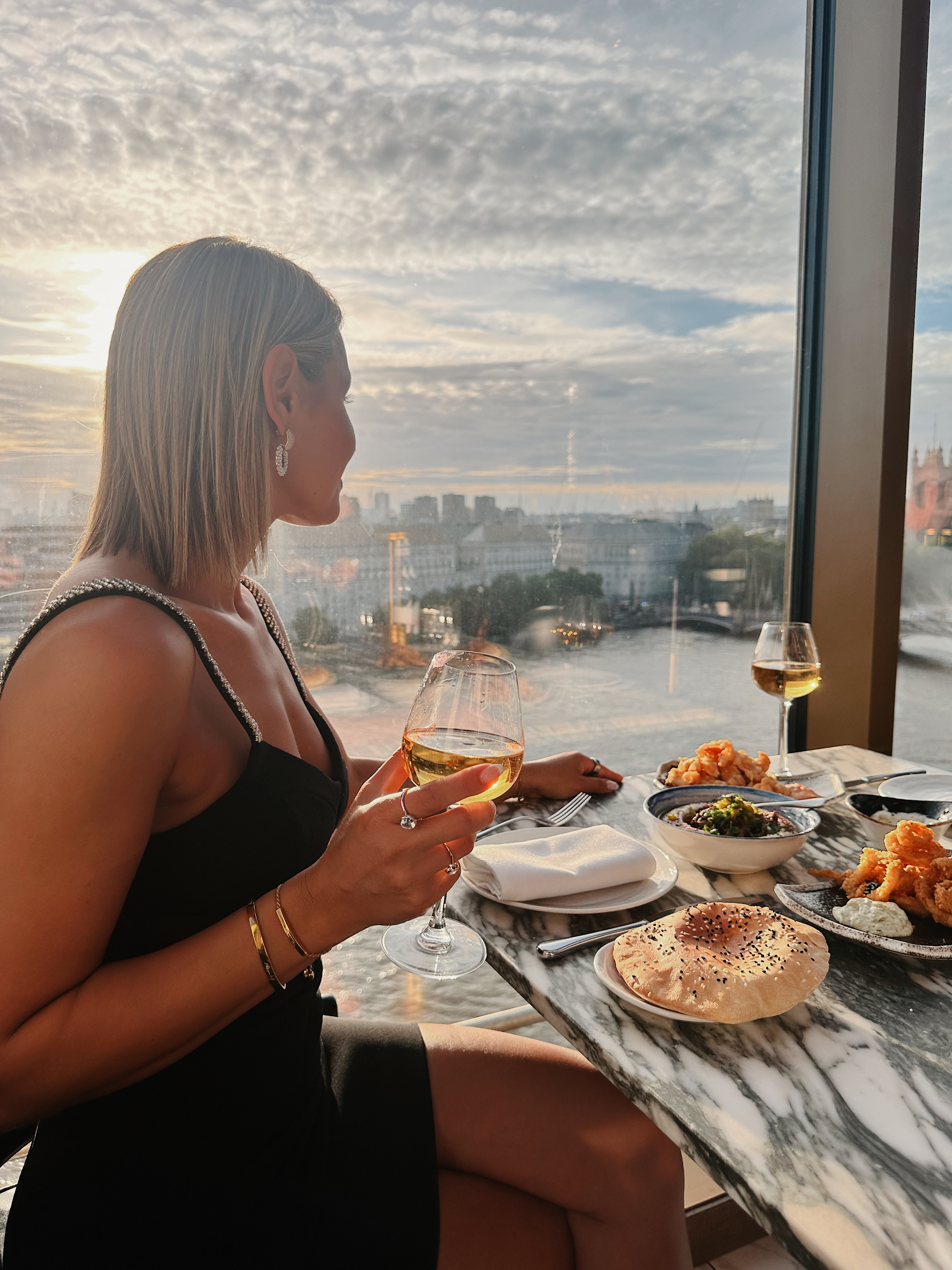 Mezemiso Rooftop Restaurant with elegant decor, perfect for upscale networking events.