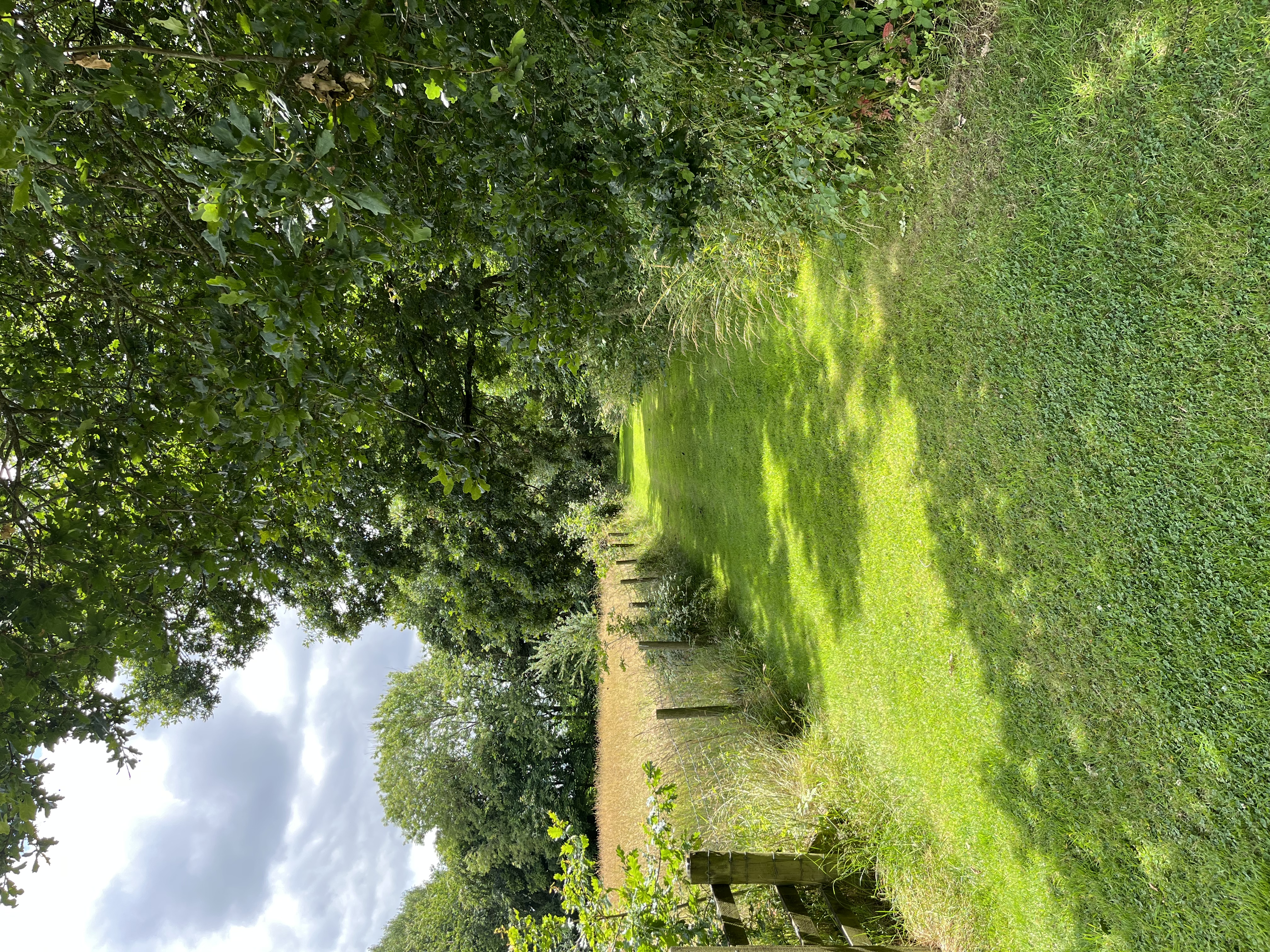 Serene pathway in Church Farm Estate, perfect for outdoor team-building retreats.