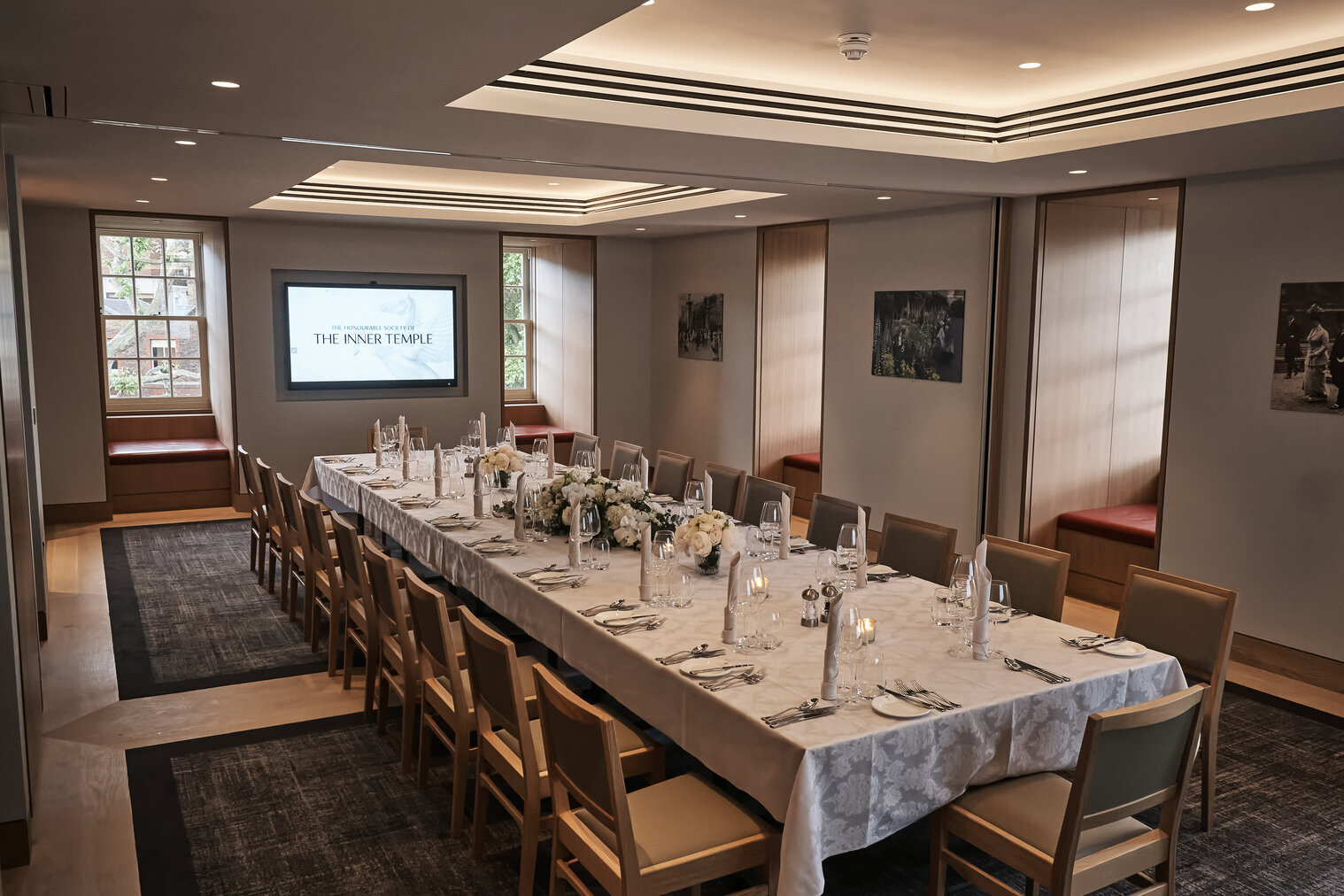 Elegant meeting room in The Inner Temple, perfect for corporate events and gatherings.