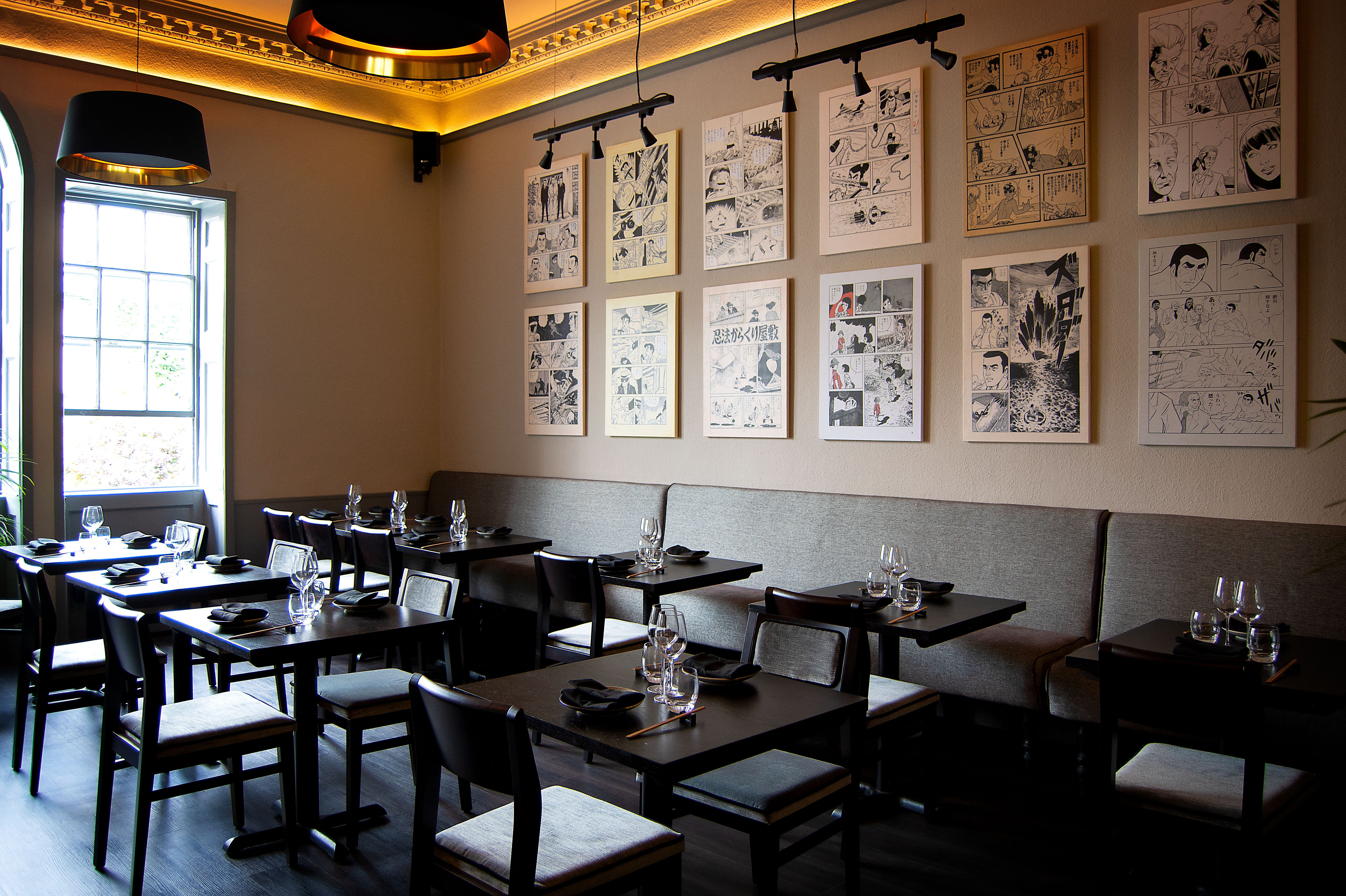 Stylish Kanagaki Suite dining space for intimate meetings and events, modern decor.