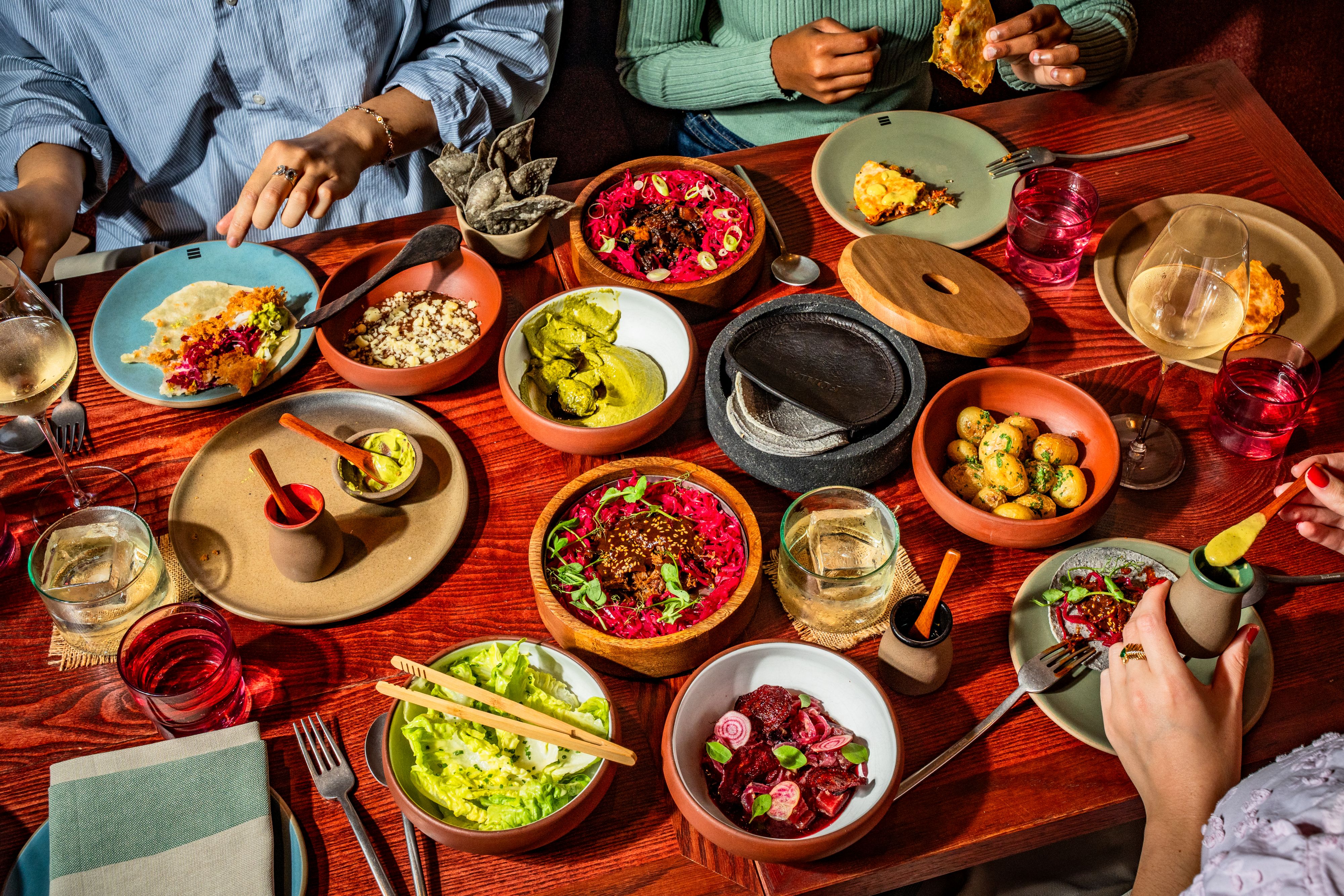 Vibrant Sala Rosa Room spread, perfect for social events and team gatherings.