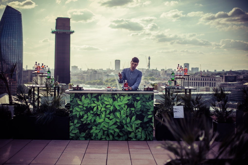 Stylish rooftop bar at The Circle, perfect for upscale events and networking.