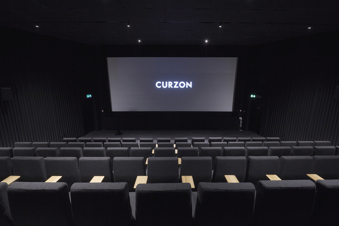 Curzon Hoxton Cinema Screen 1, modern venue for film premieres and private viewings.