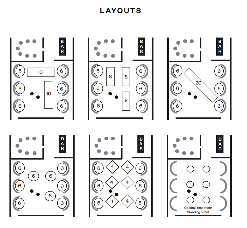 Flexible meeting space with seating arrangements for events at Cilantro Experience, Voco Reading.