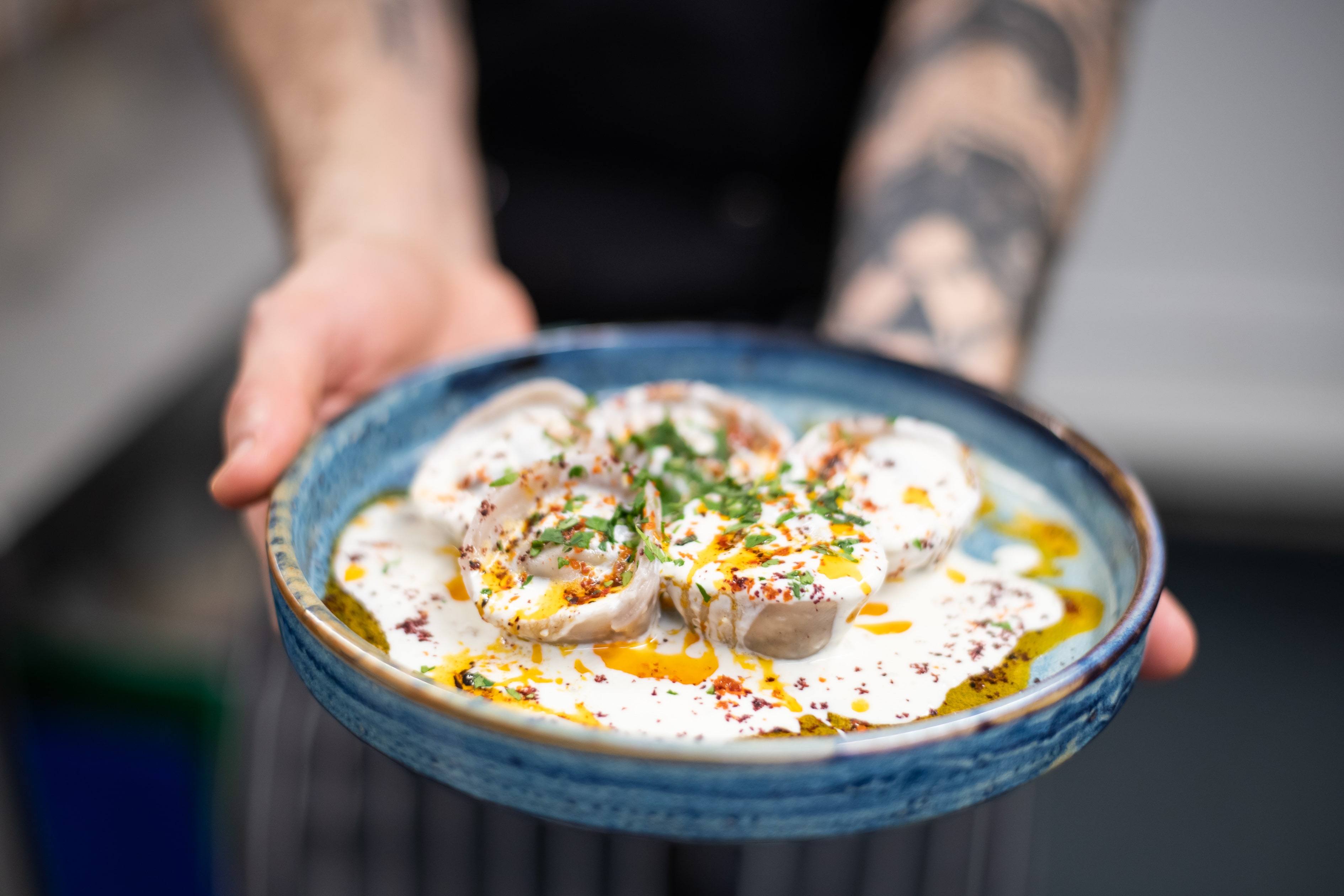 Sohaila's vibrant, artfully plated dish for memorable event catering.