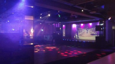 Vibrant event space at The Venue Carlisle with dramatic lighting for parties and corporate events.