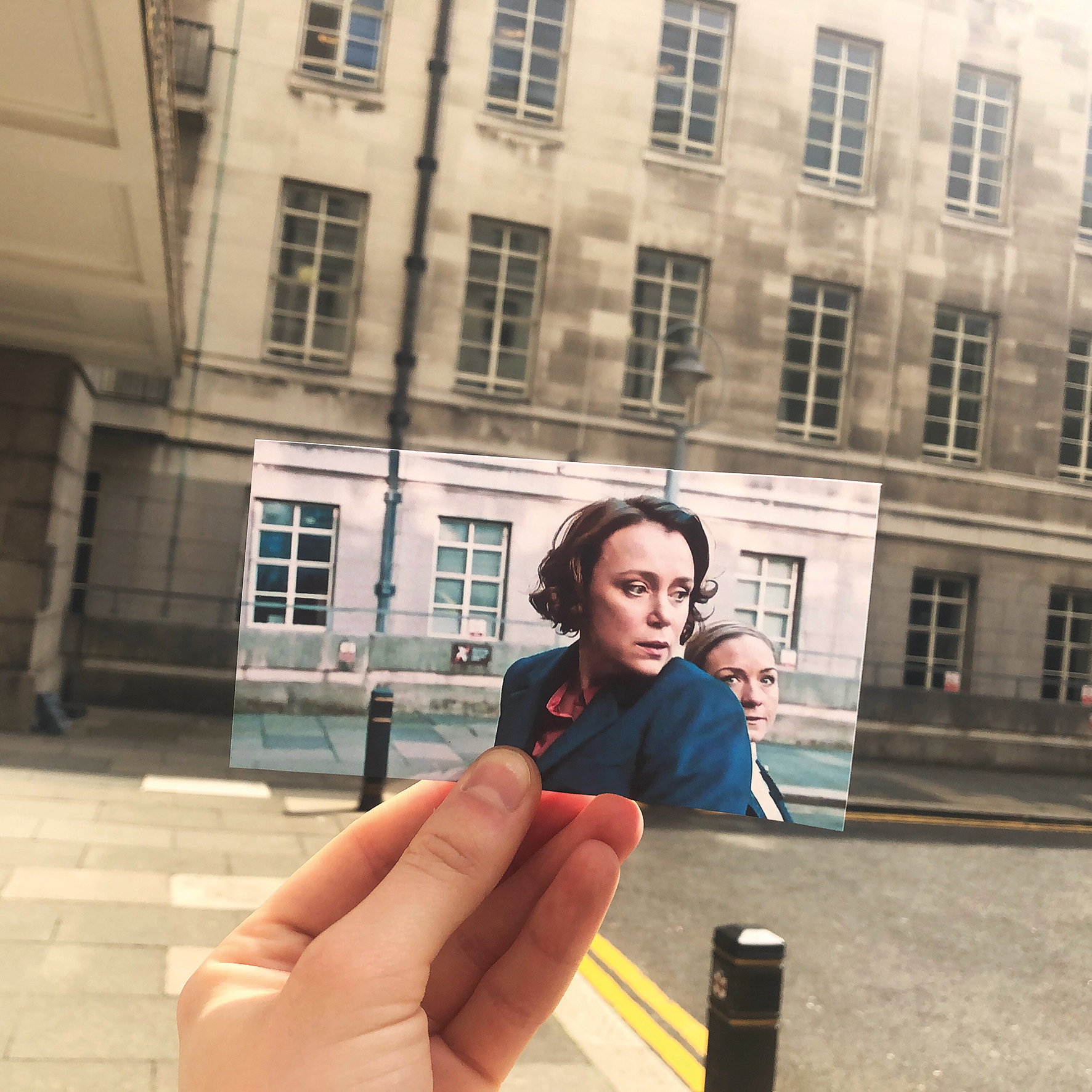 "Crush Hall Senate House: professionals discussing event logistics in urban venue"