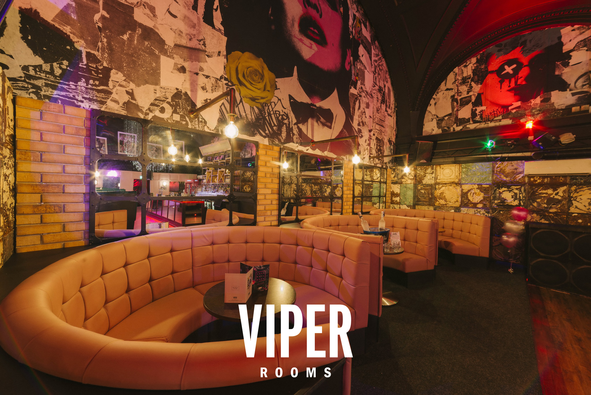 Viper Rooms Harrogate: stylish venue with plush seating for events and gatherings.