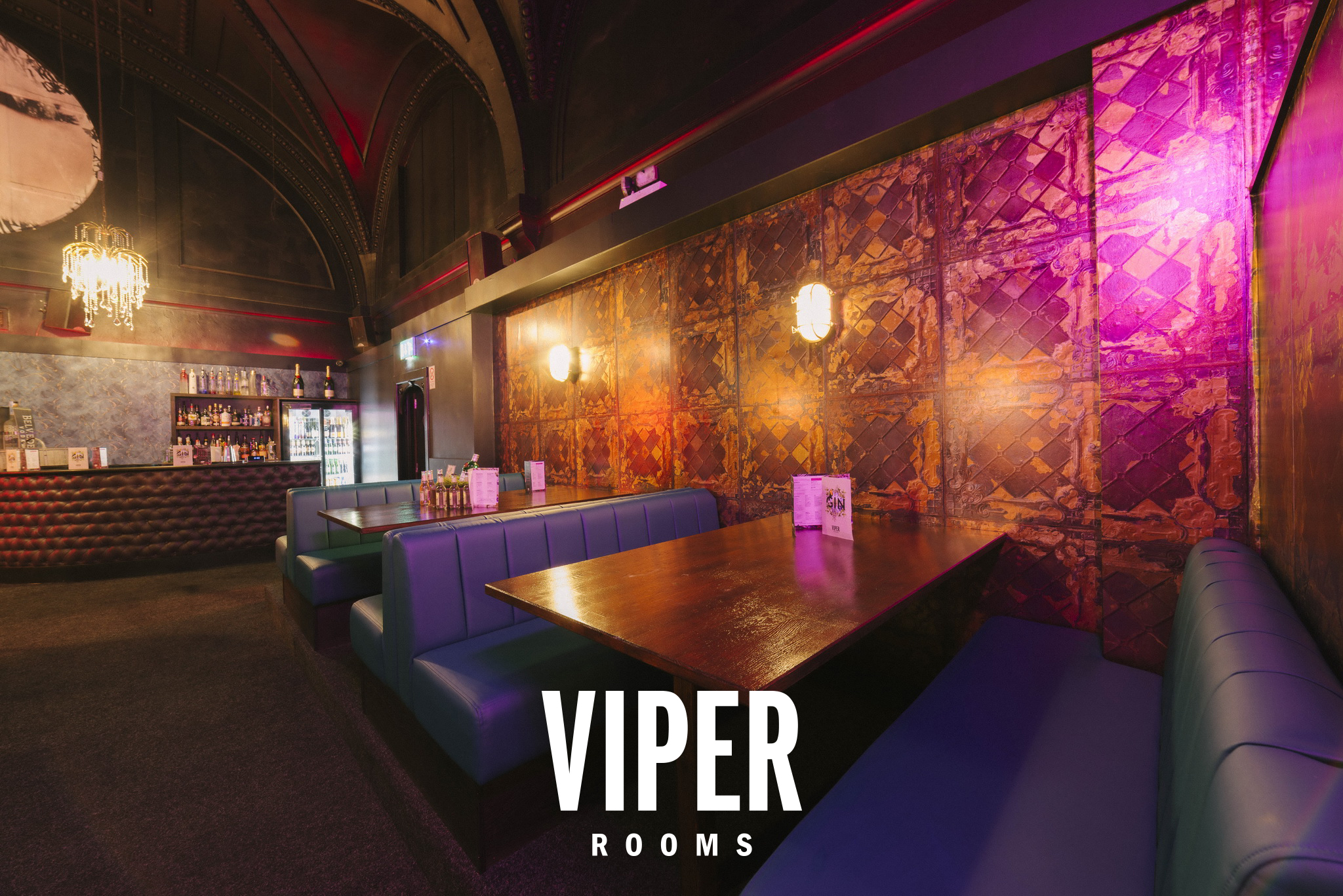 Viper Rooms Harrogate: stylish venue with plush seating for events and gatherings.