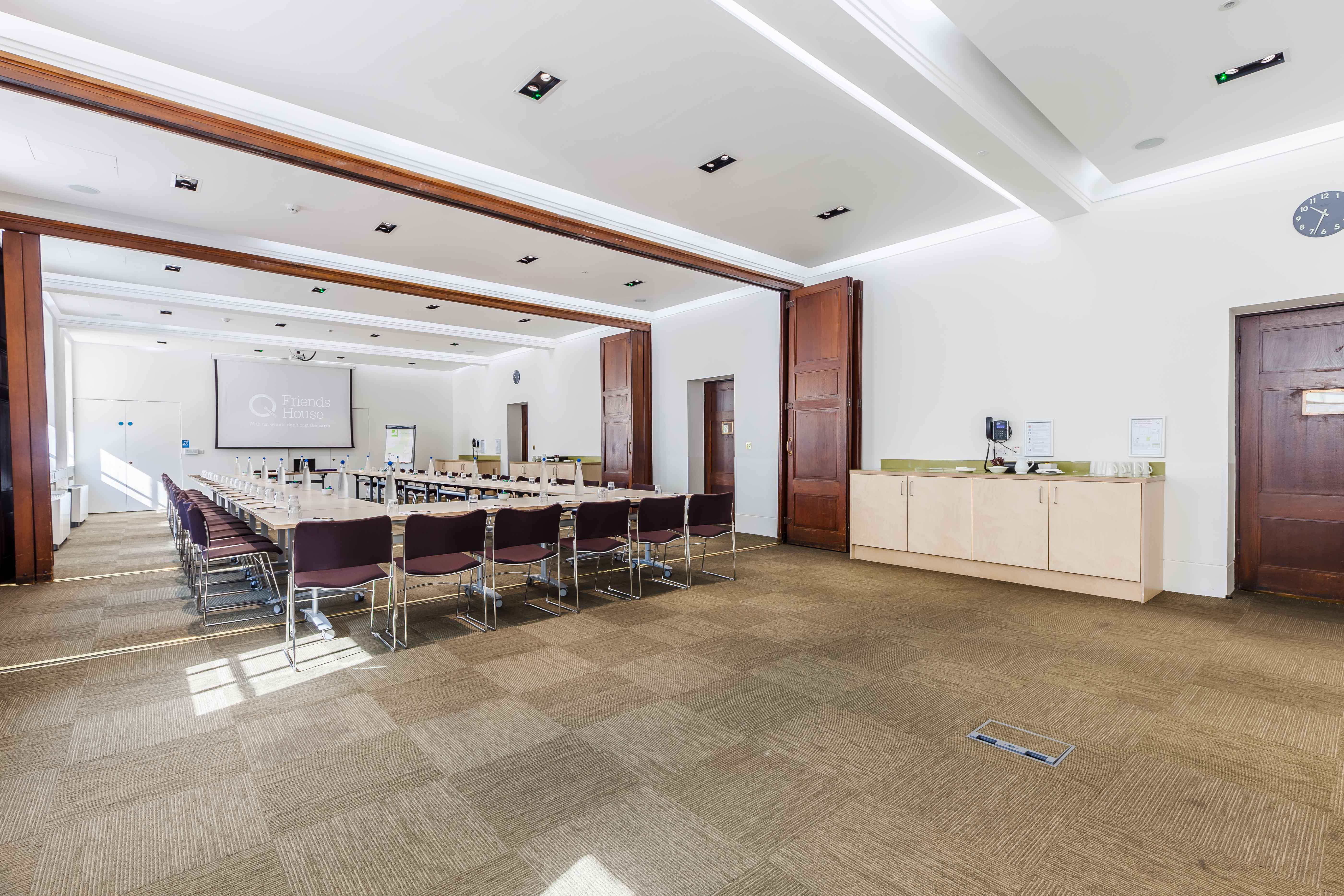 Waldo Williams Suite: bright meeting room with chairs for corporate events and workshops.